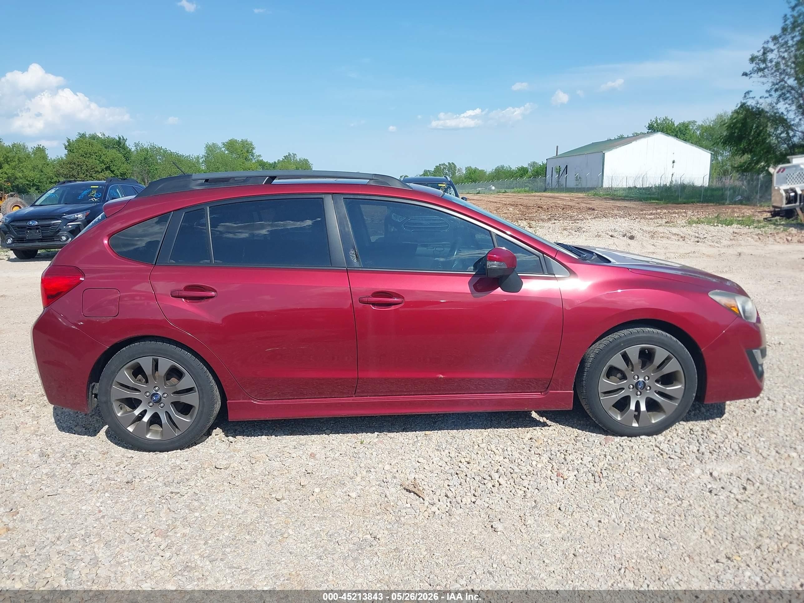 2016 Subaru Impreza 2.0i Sport Premium Maroon vin: JF1GPAP68G8226900
