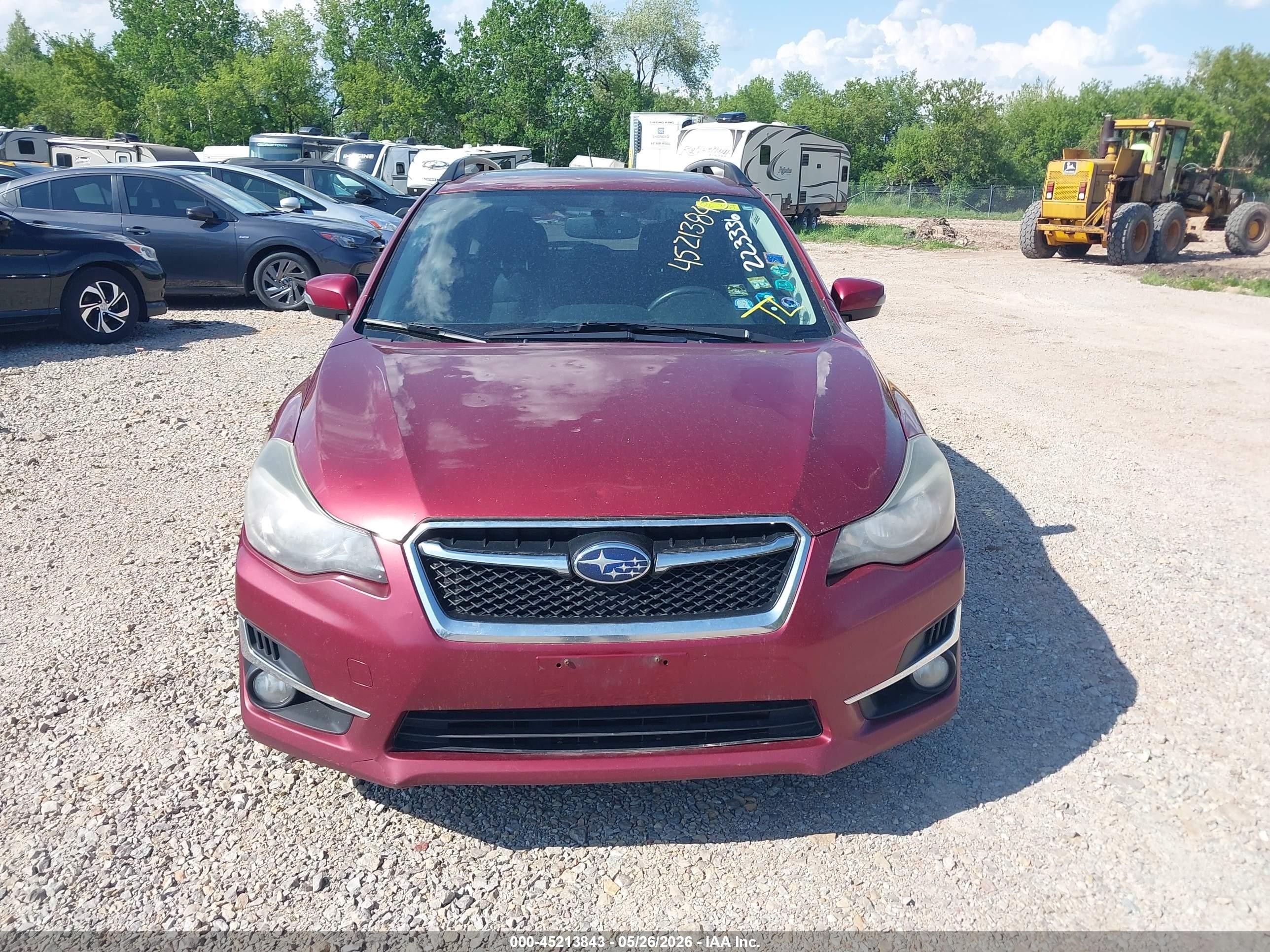 2016 Subaru Impreza 2.0i Sport Premium Maroon vin: JF1GPAP68G8226900