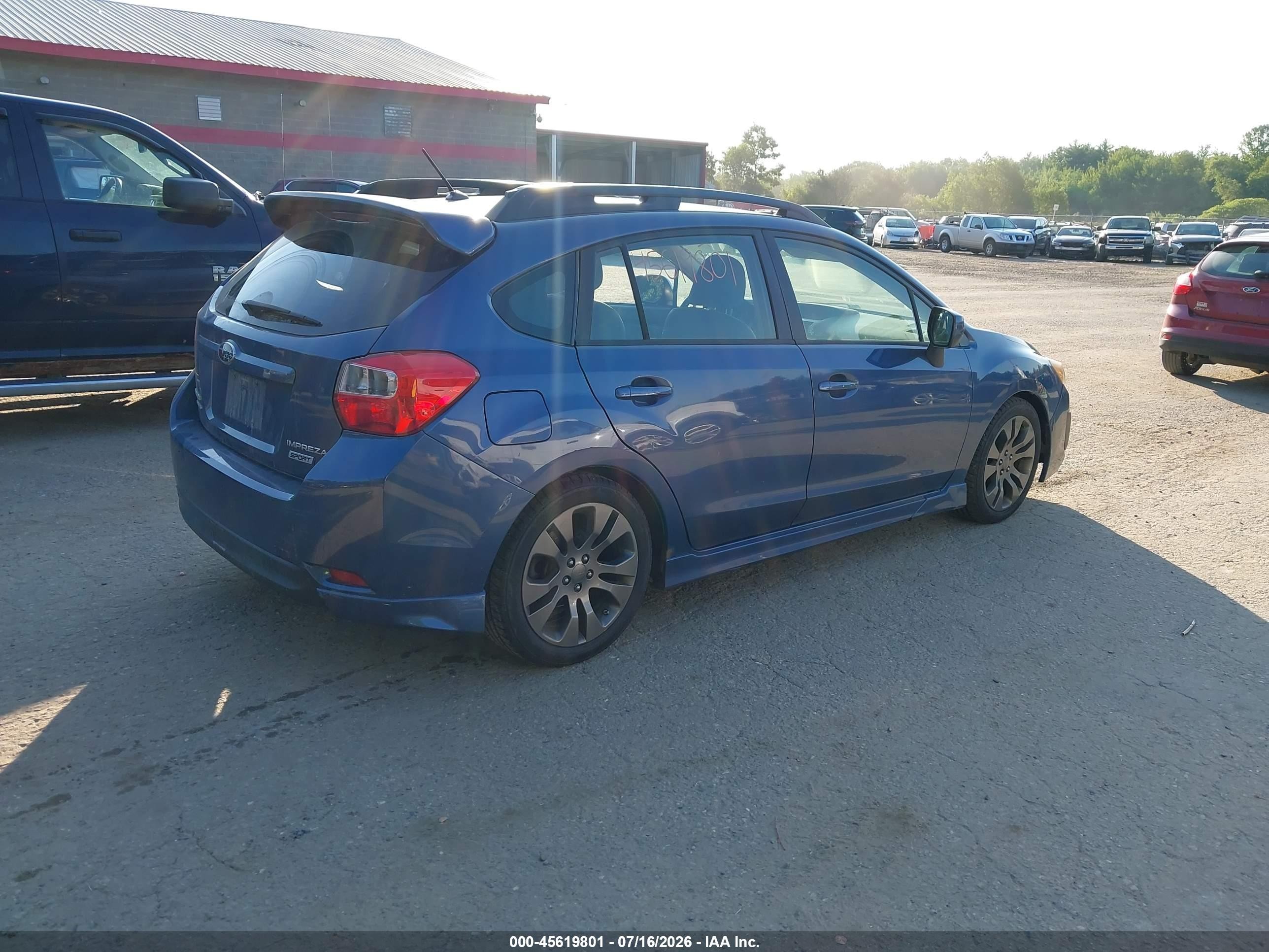 2012 Subaru Impreza 2.0i Sport Limited Blue vin: JF1GPAR60CH227692