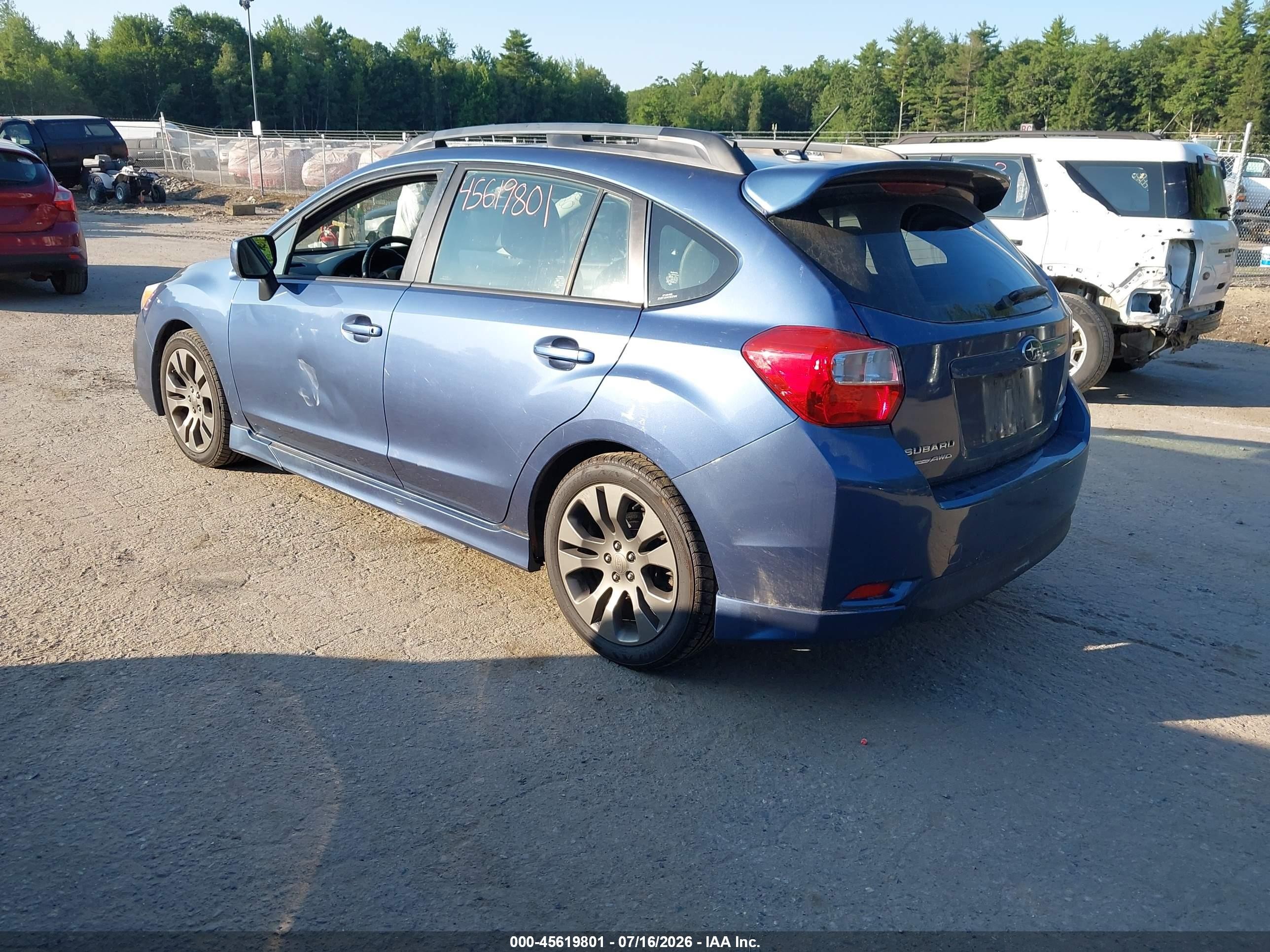 2012 Subaru Impreza 2.0i Sport Limited Blue vin: JF1GPAR60CH227692