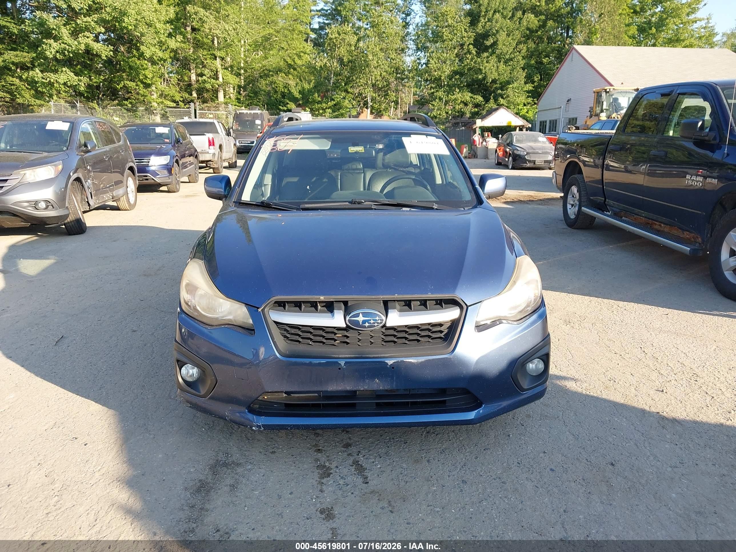 2012 Subaru Impreza 2.0i Sport Limited Blue vin: JF1GPAR60CH227692