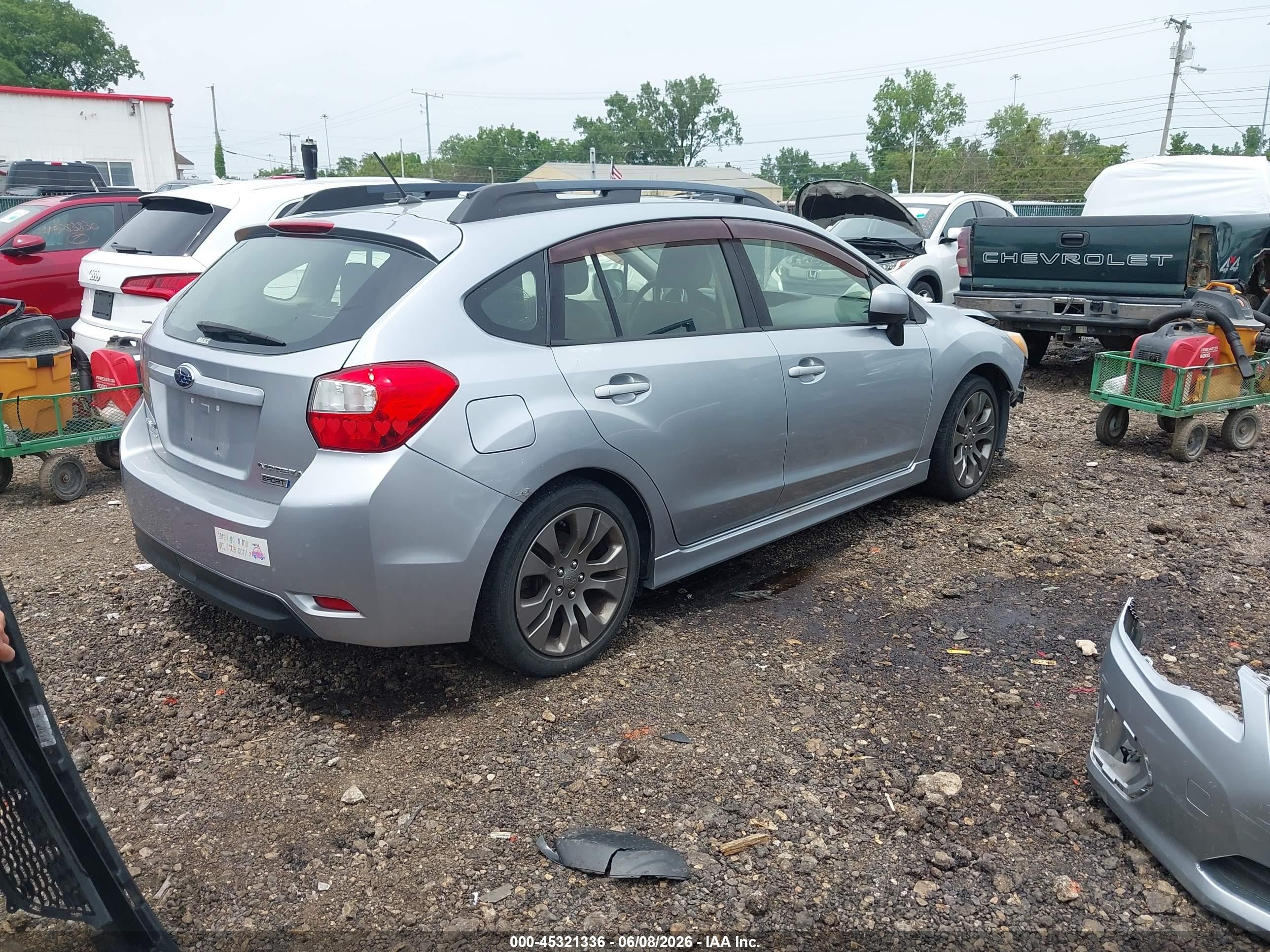 2013 Subaru Impreza 2.0i Sport Limited Серебряный vin: JF1GPAR60D2874761