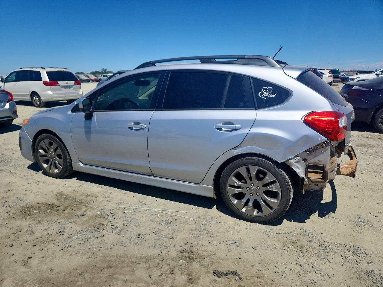 2014 Subaru Impreza Sport Limited Серебряный vin: JF1GPAR61E8256671