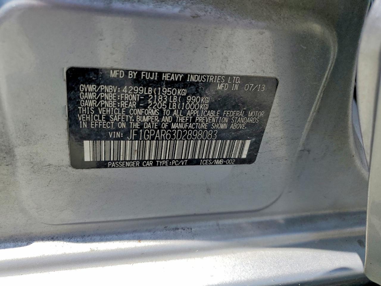 2013 Subaru Impreza Sport Limited Silver vin: JF1GPAR63D2898083