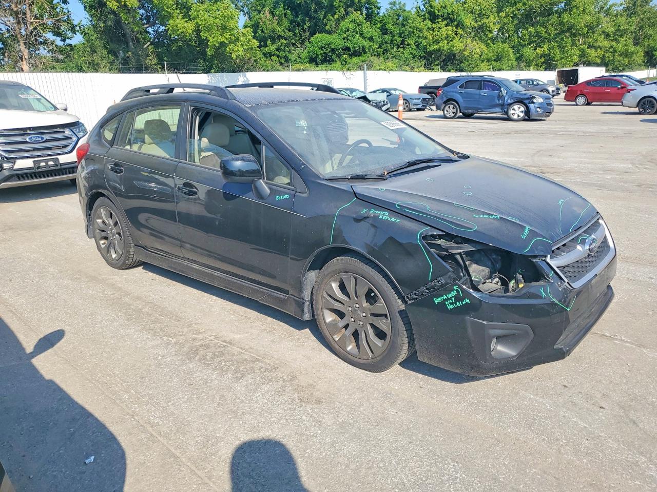 2012 Subaru Impreza Sport Limited Черный vin: JF1GPAR64CH243863