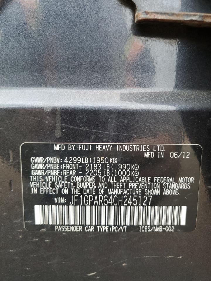 2012 Subaru Impreza Sport Limited Gray vin: JF1GPAR64CH245127