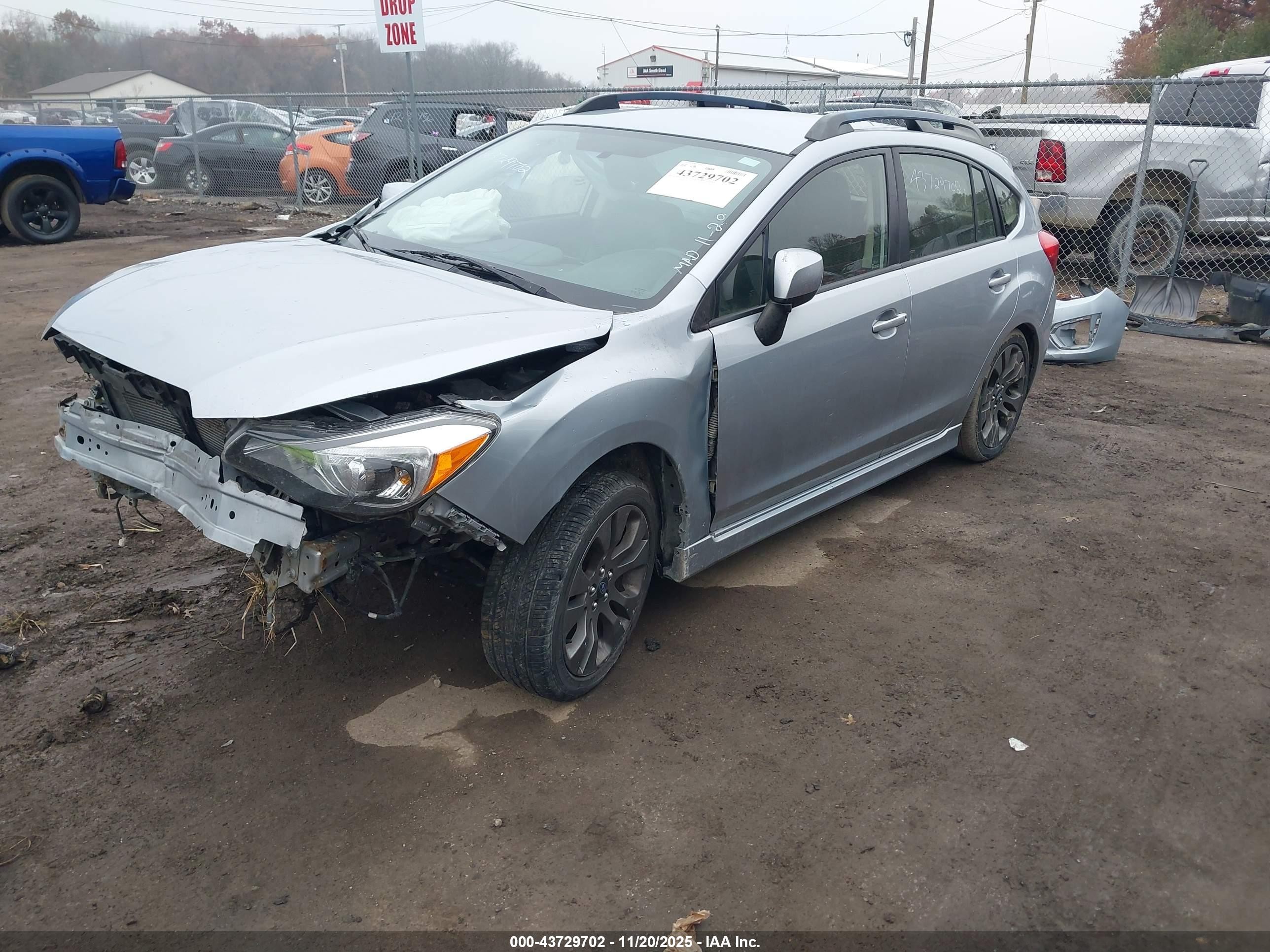 2013 Subaru Impreza 2.0i Sport Limited Silver vin: JF1GPAR65D2801580