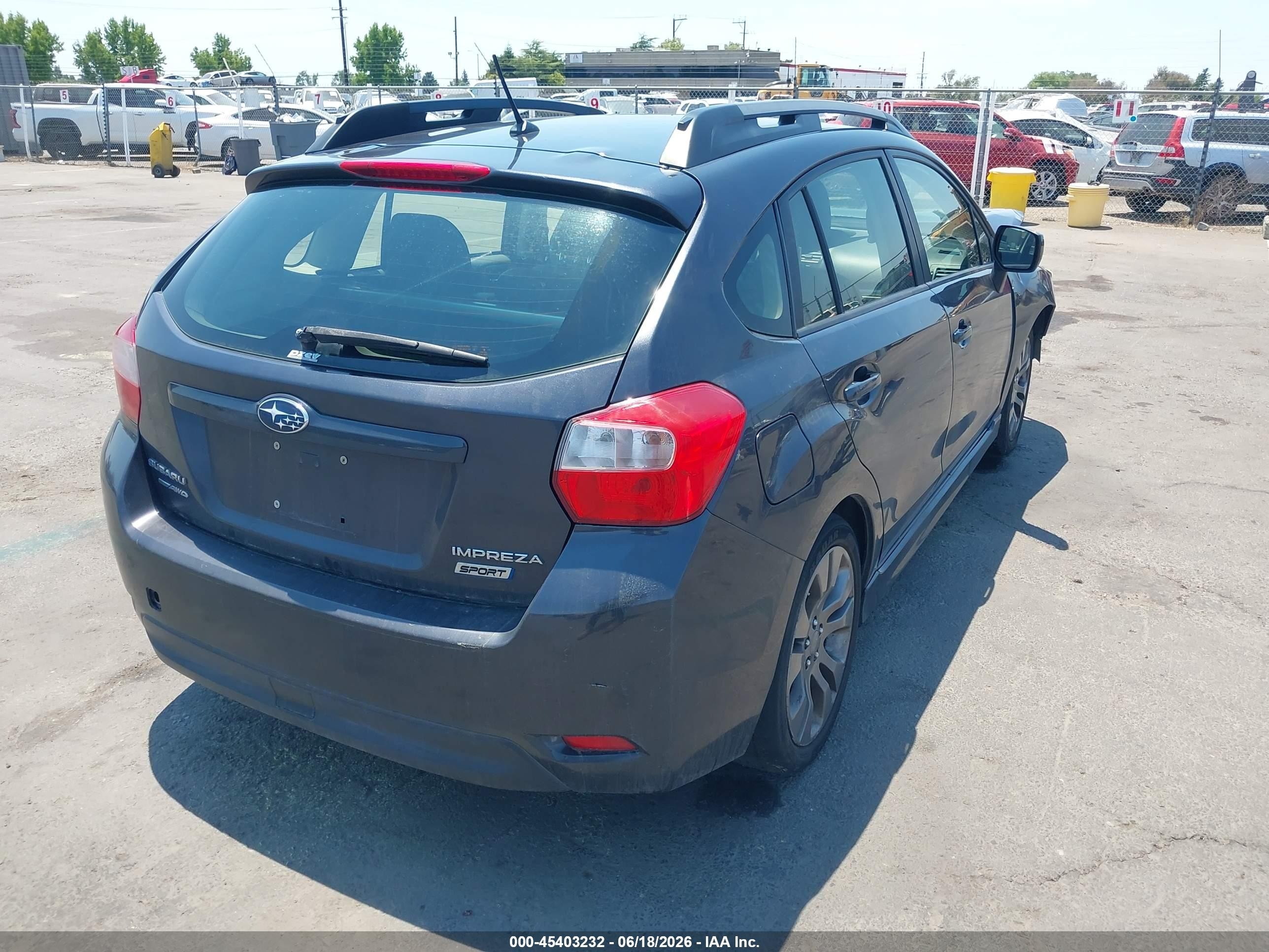2013 Subaru Impreza 2.0i Sport Limited Gray vin: JF1GPAR66D2887045