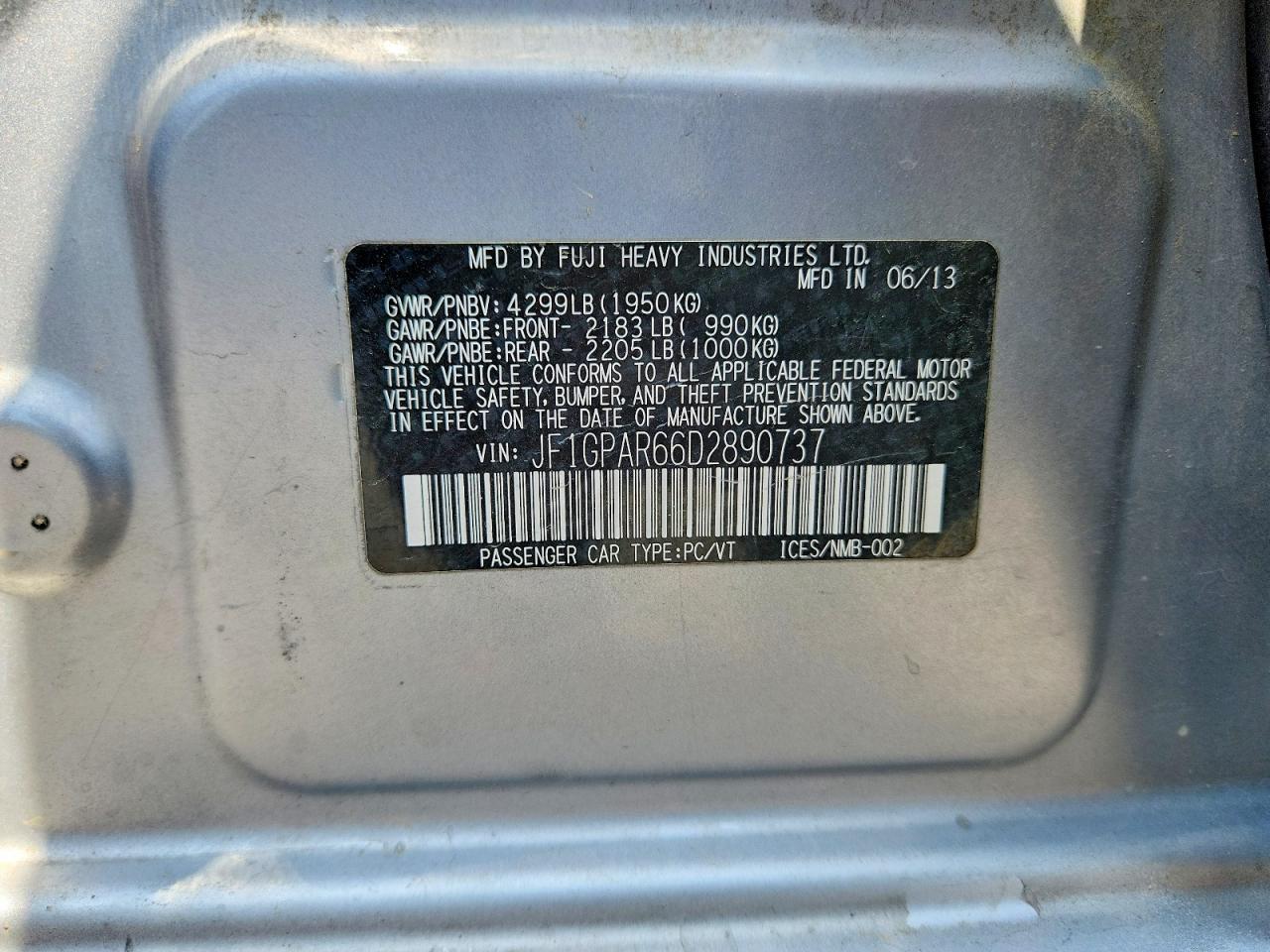 2013 Subaru Impreza Sport Limited Gray vin: JF1GPAR66D2890737