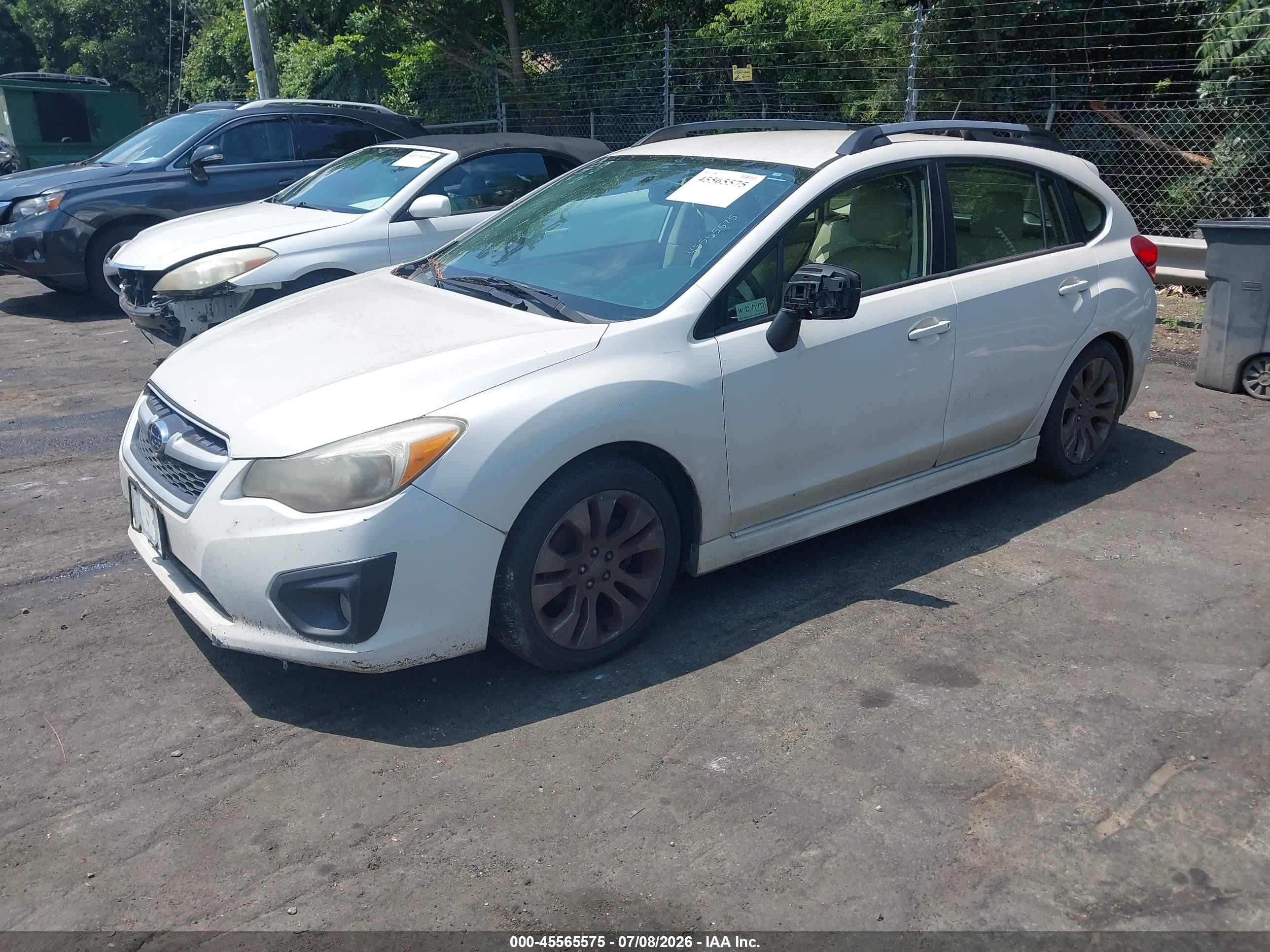 2014 Subaru Impreza 2.0i Sport Limited White vin: JF1GPAR66E8224900