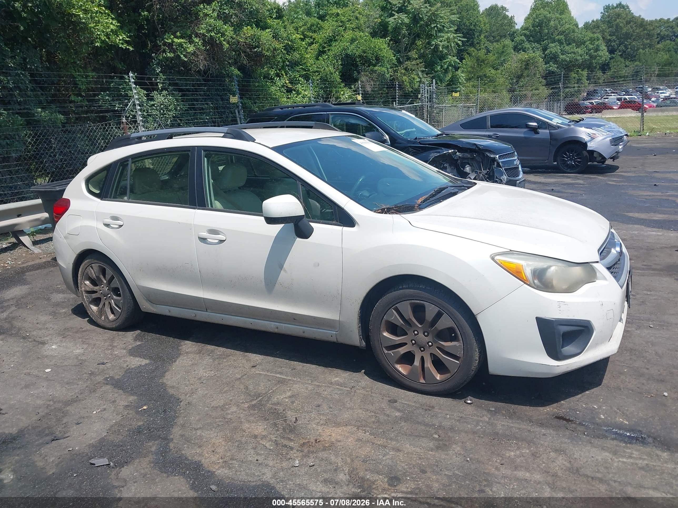 2014 Subaru Impreza 2.0i Sport Limited White vin: JF1GPAR66E8224900