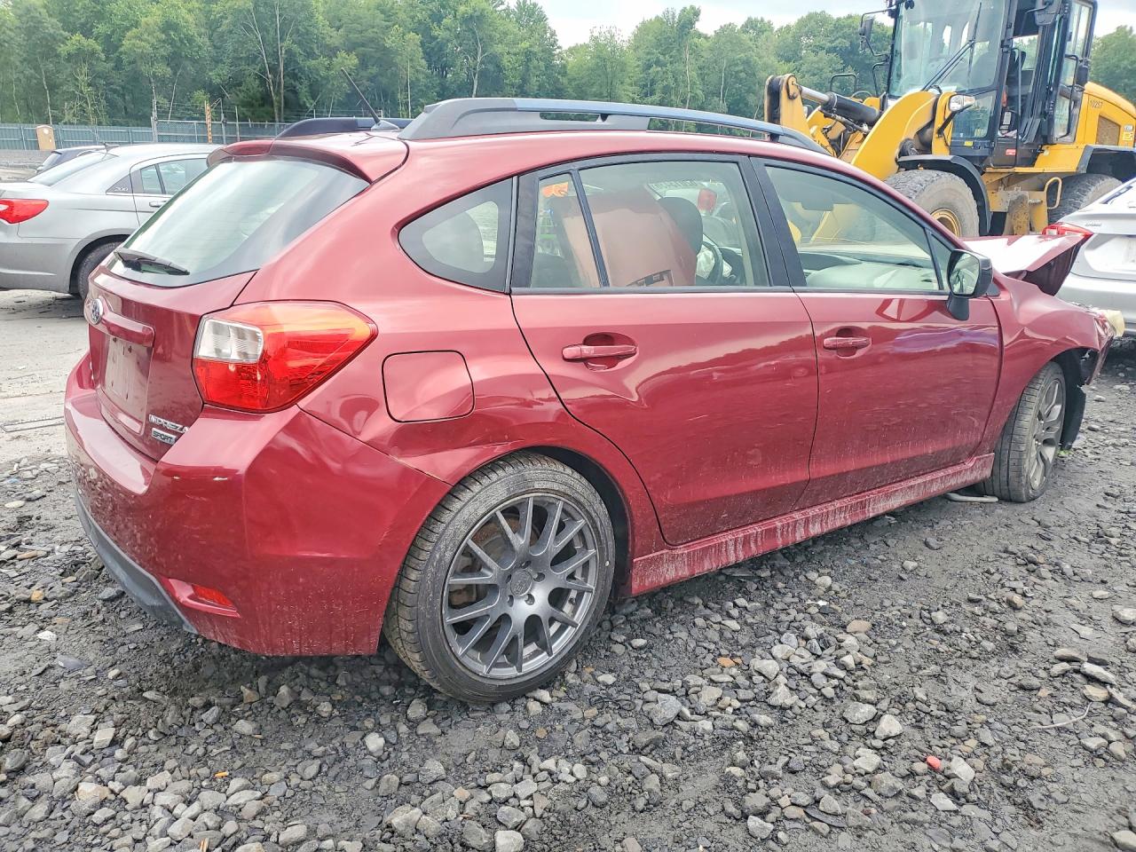 2014 Subaru Impreza Sport Limited Maroon vin: JF1GPAR68E8243402
