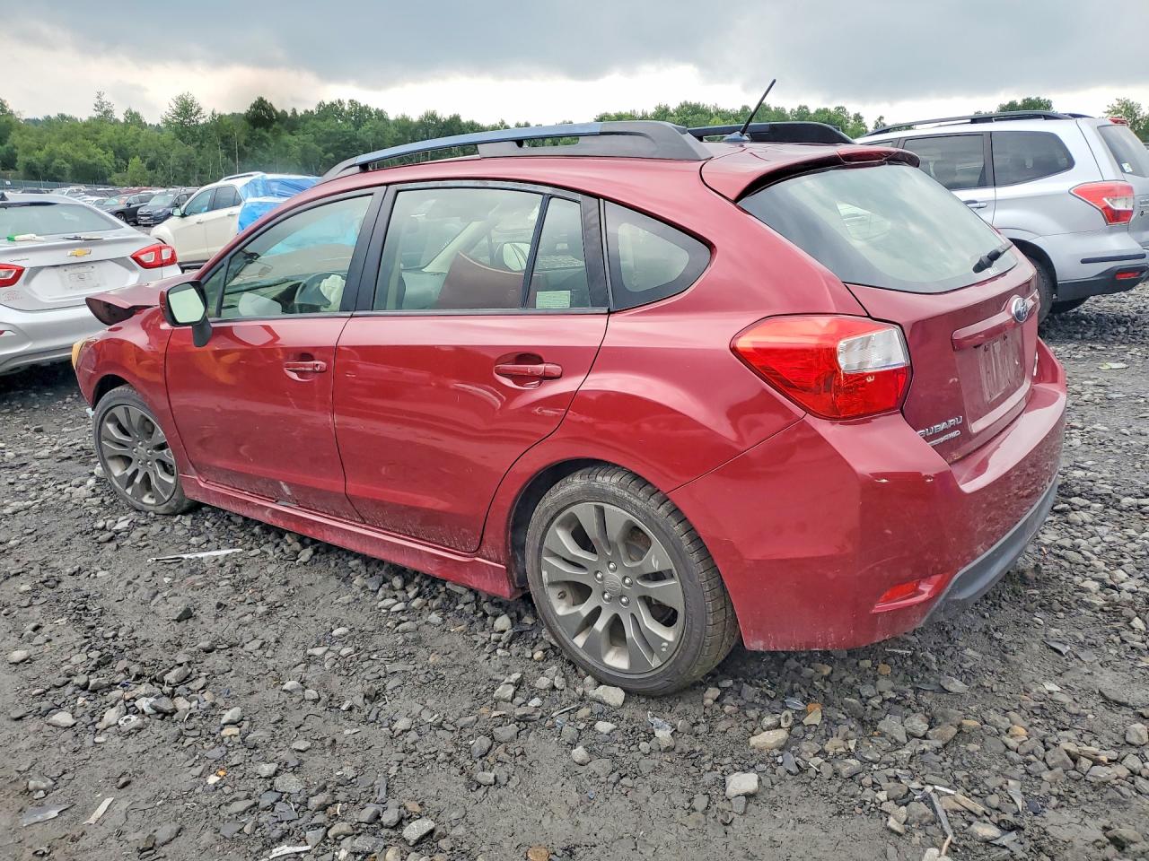 2014 Subaru Impreza Sport Limited Maroon vin: JF1GPAR68E8243402