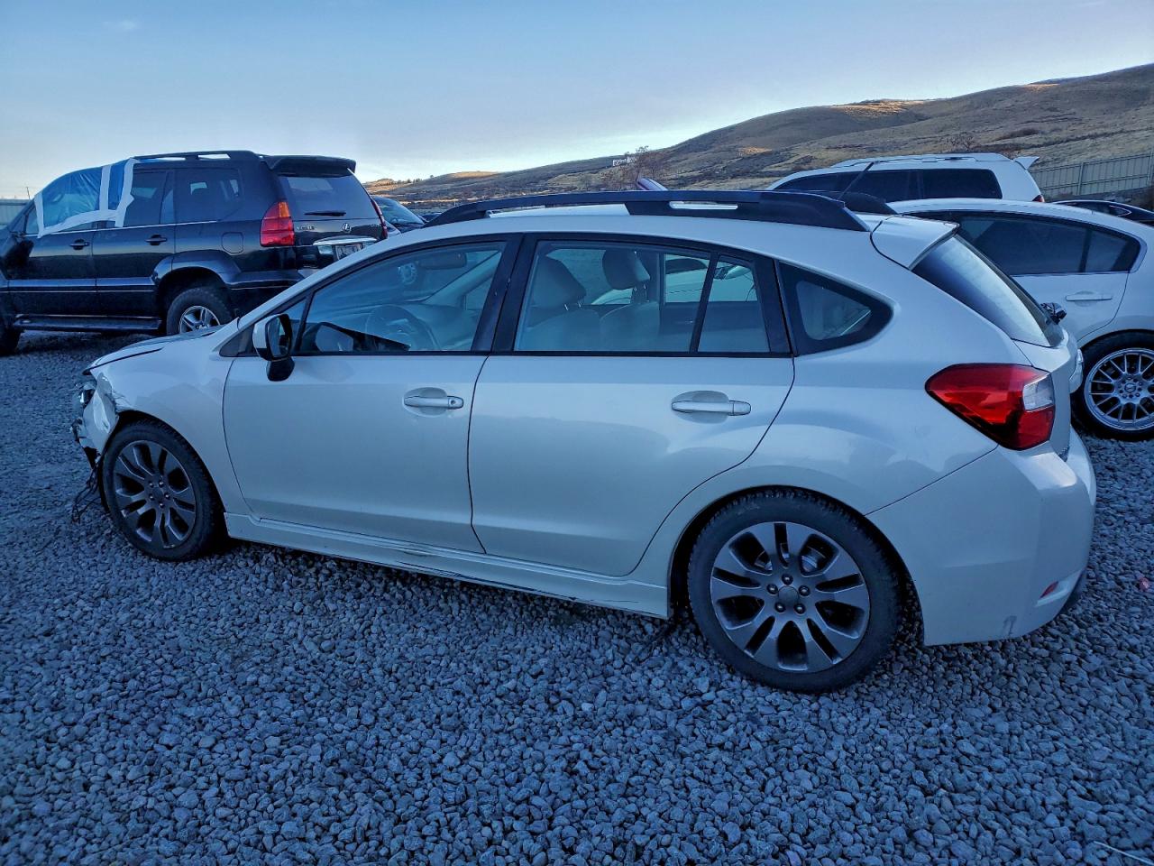 2014 Subaru Impreza Sport Limited White vin: JF1GPAR68E8246770