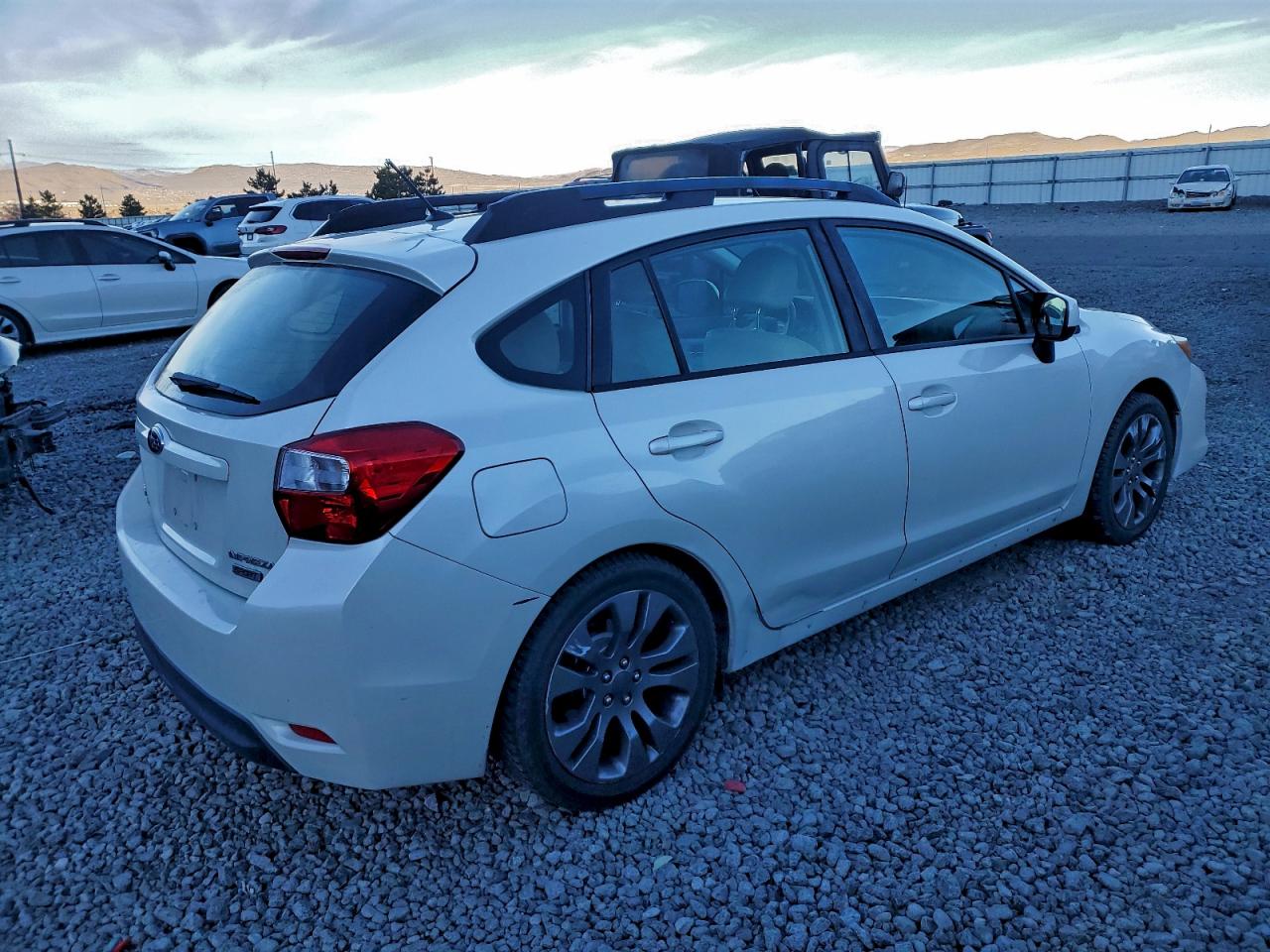 2014 Subaru Impreza Sport Limited White vin: JF1GPAR68E8246770