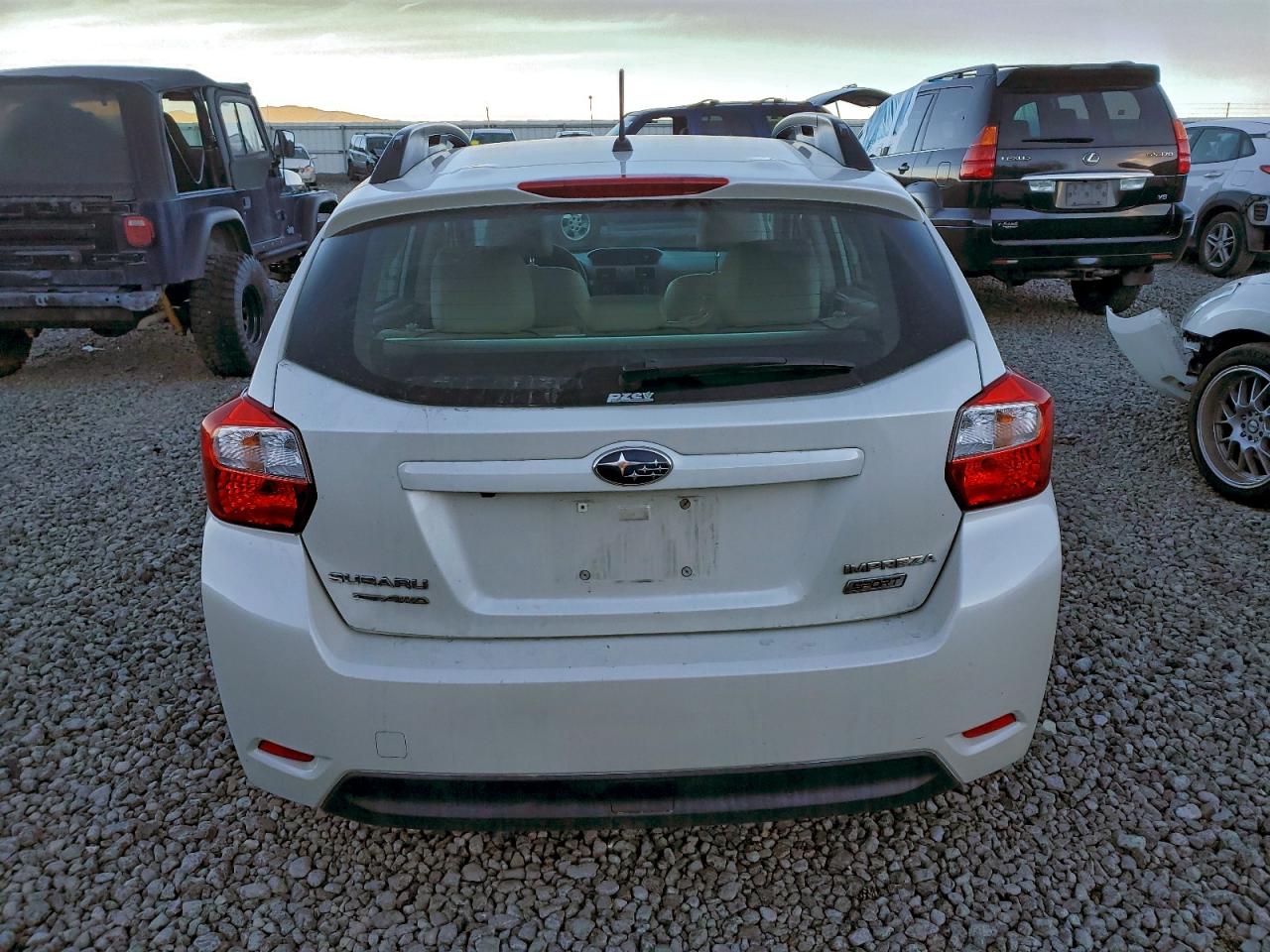 2014 Subaru Impreza Sport Limited White vin: JF1GPAR68E8246770