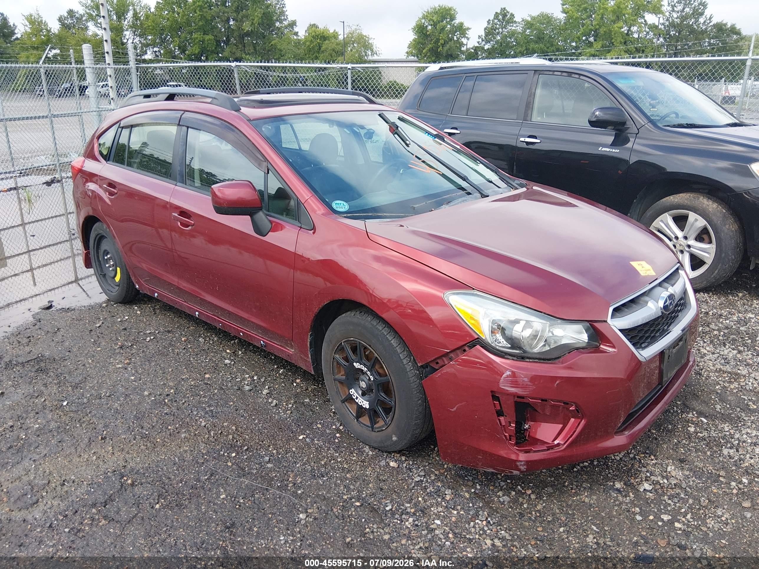 2012 Subaru Impreza 2.0i Sport Limited Бордовый vin: JF1GPAS60CH240887
