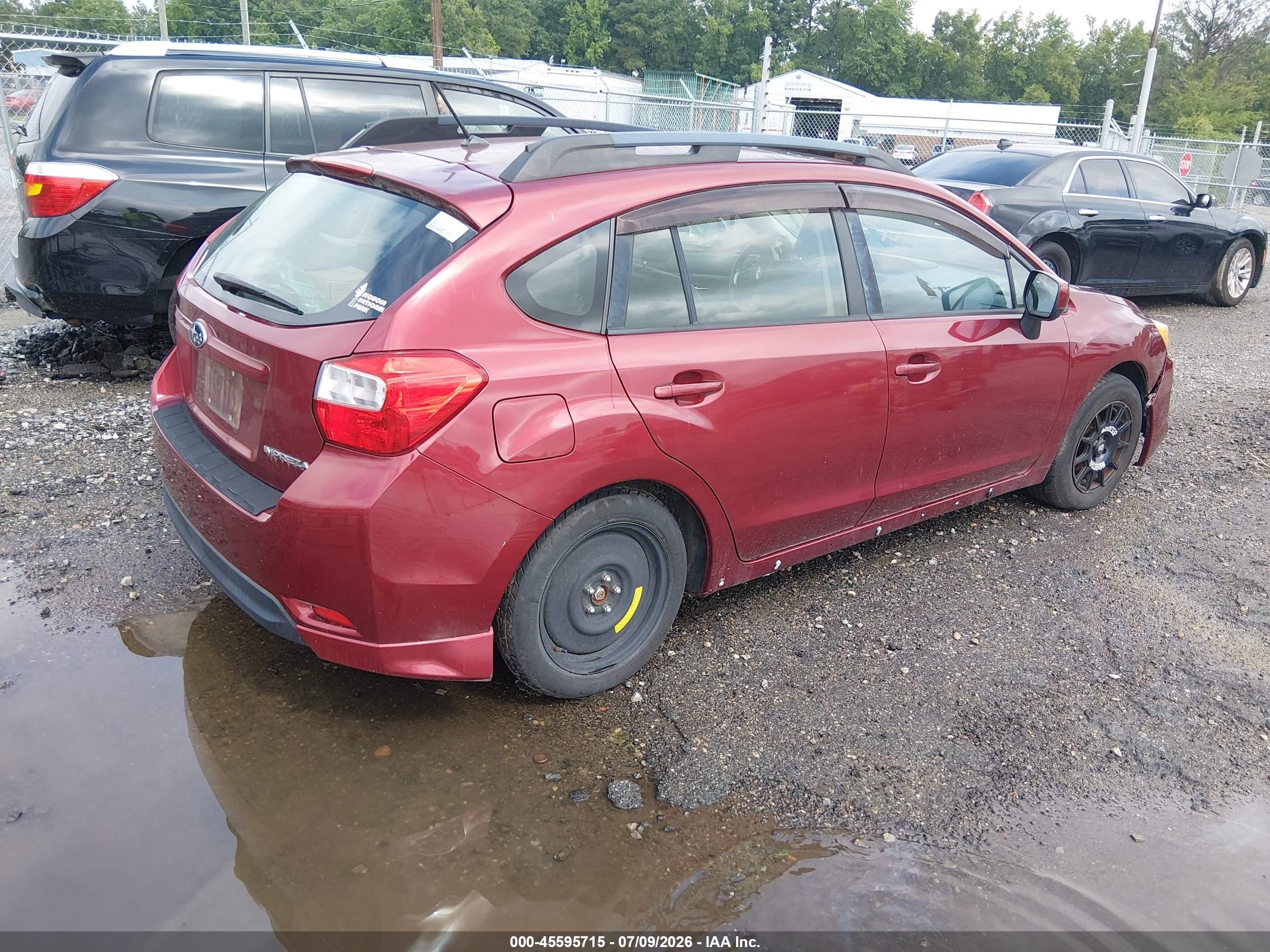 2012 Subaru Impreza 2.0i Sport Limited Burgundy vin: JF1GPAS60CH240887