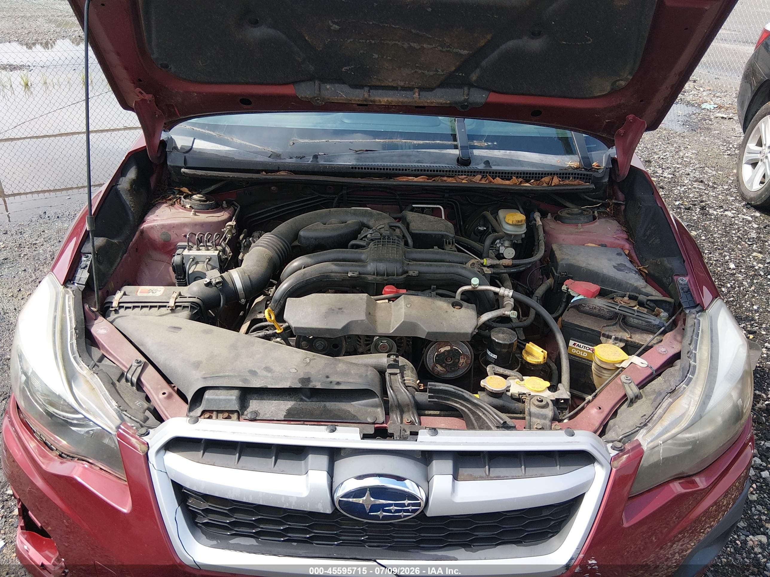 2012 Subaru Impreza 2.0i Sport Limited Burgundy vin: JF1GPAS60CH240887