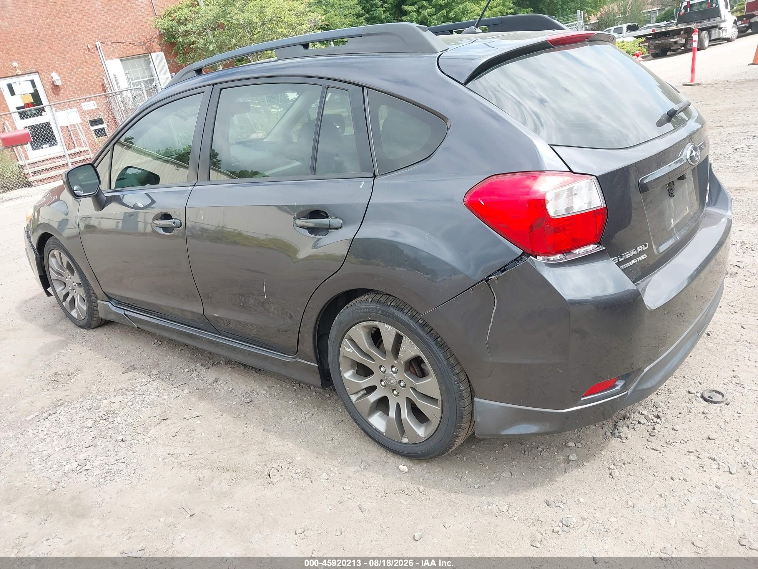 2013 Subaru Impreza 2.0i Sport Limited Gray vin: JF1GPAS60D2887844