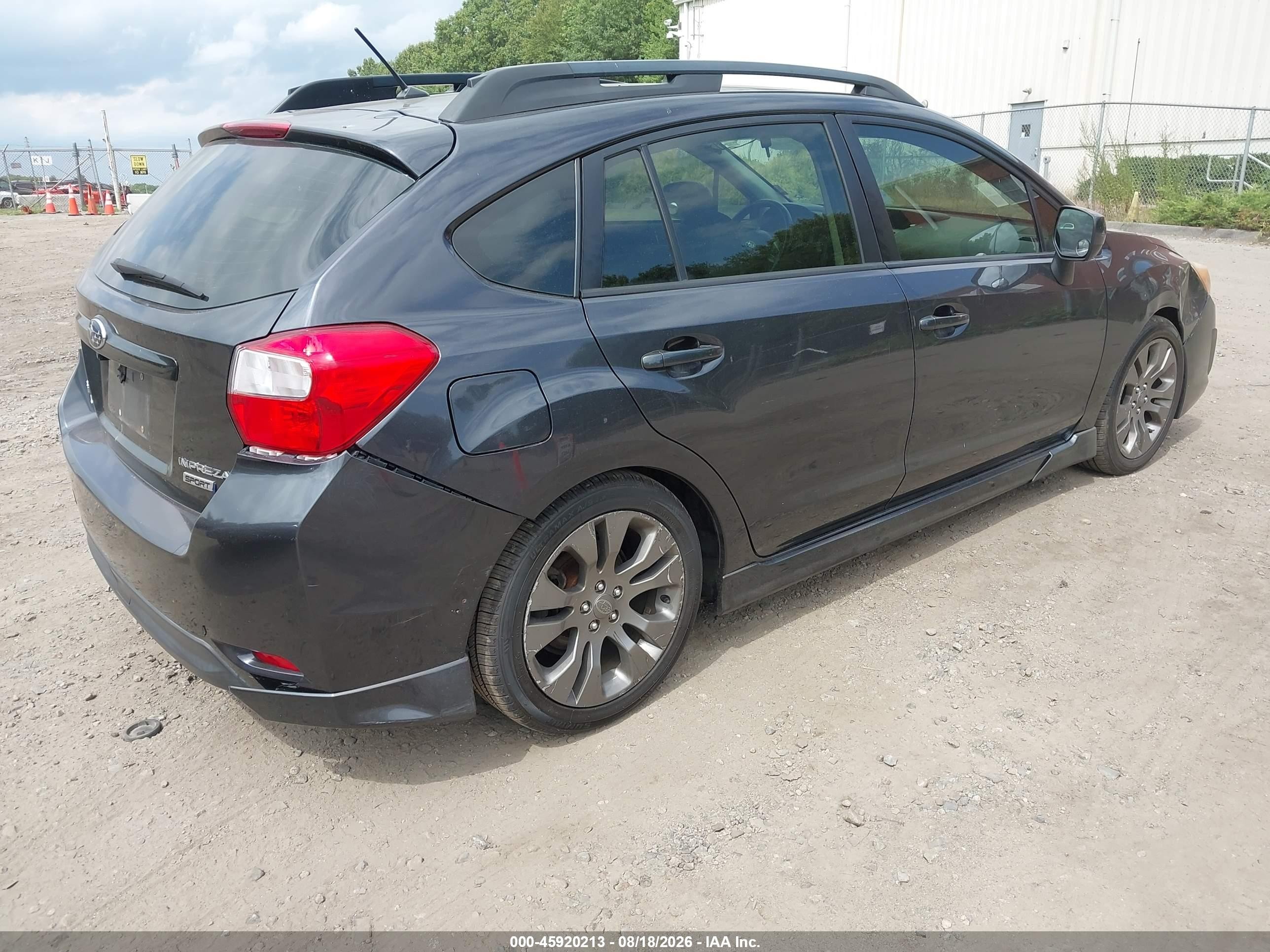 2013 Subaru Impreza 2.0i Sport Limited Gray vin: JF1GPAS60D2887844