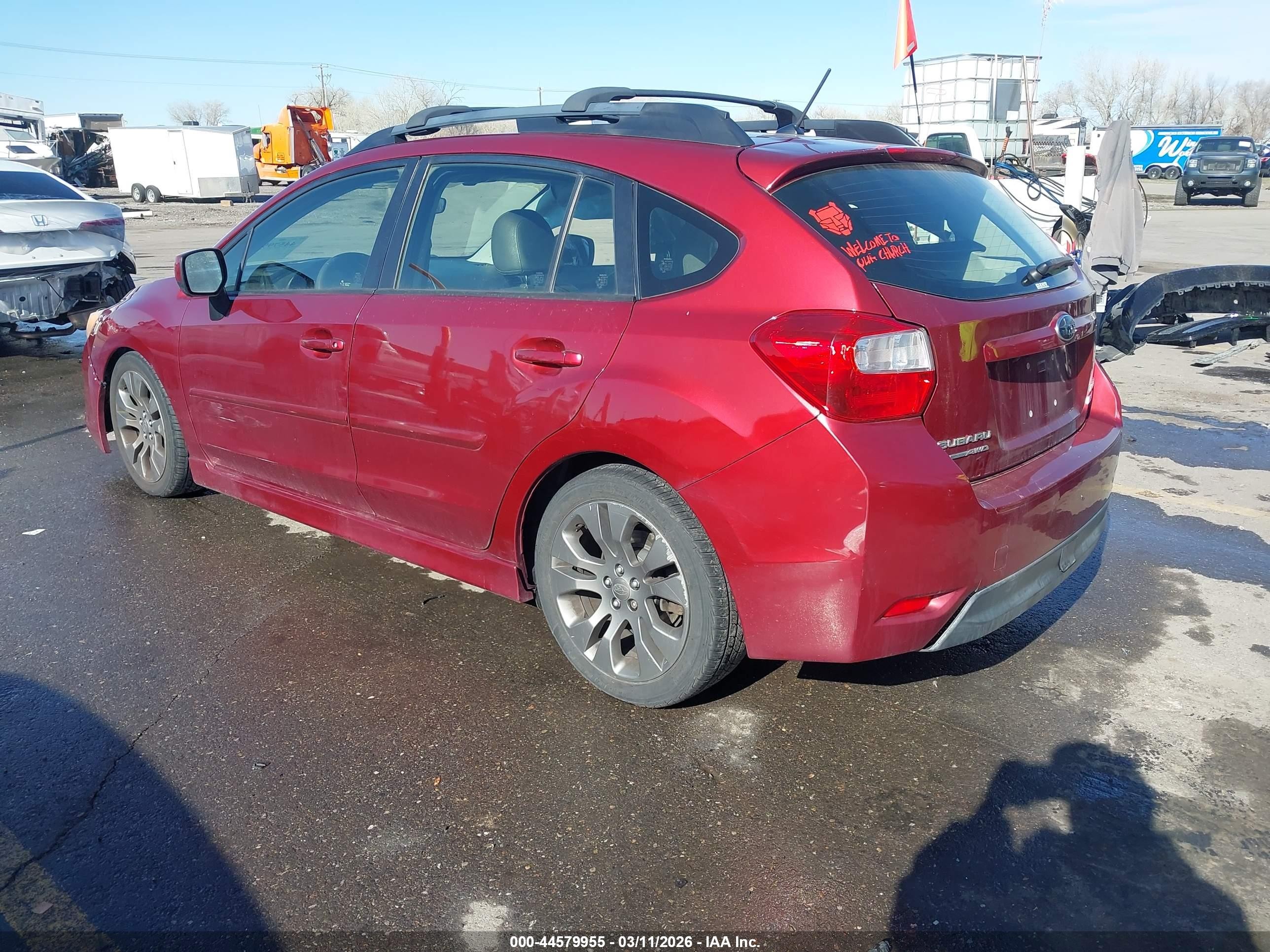 2014 Subaru Impreza 2.0i Sport Limited Красный vin: JF1GPAS62E8247830