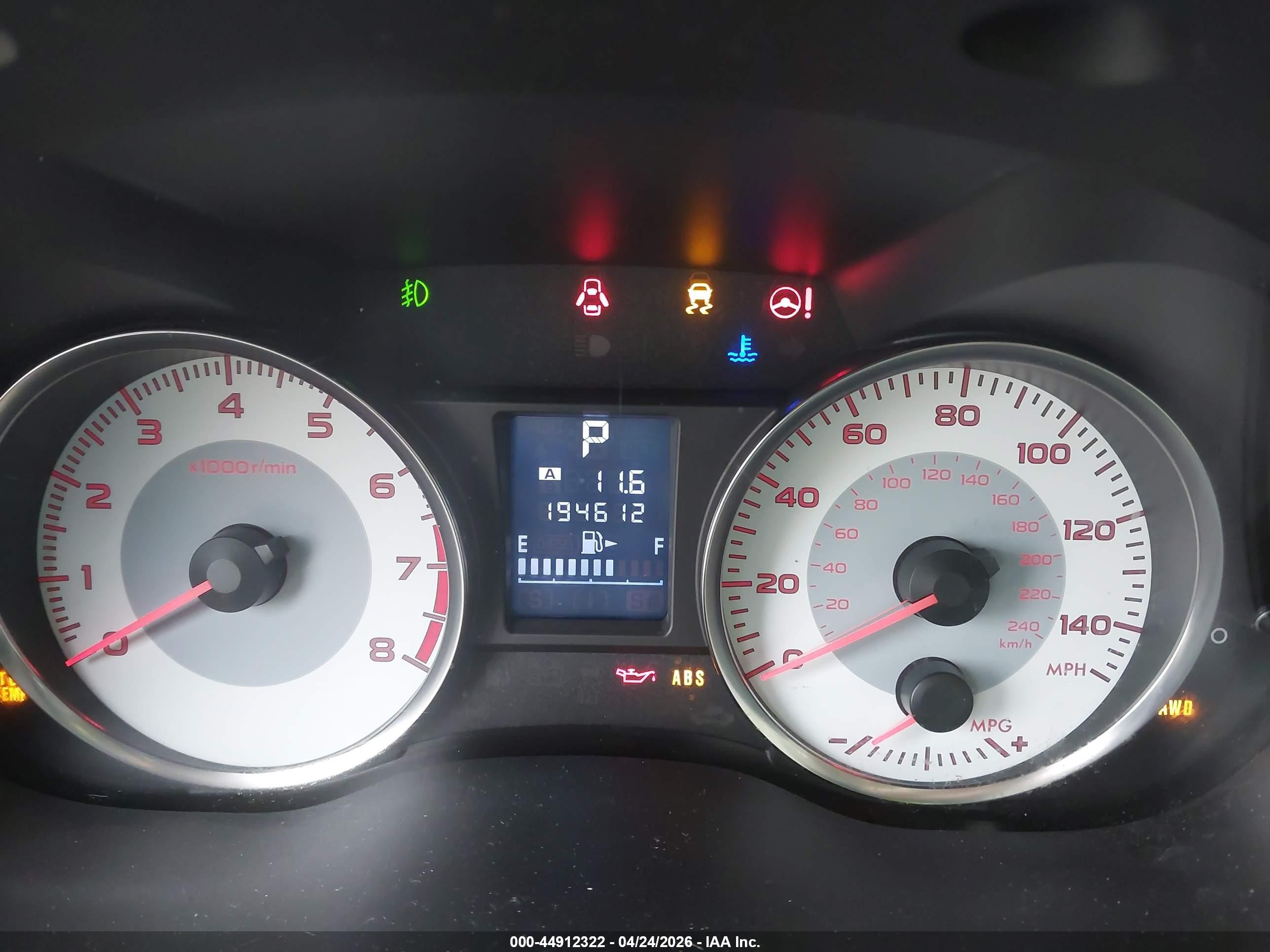 2012 Subaru Impreza 2.0i Sport Limited Black vin: JF1GPAS64CH205494