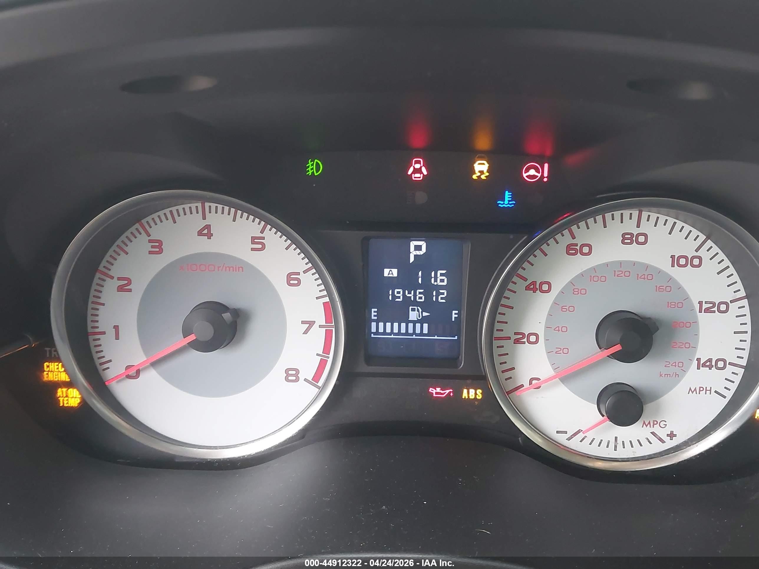 2012 Subaru Impreza 2.0i Sport Limited Black vin: JF1GPAS64CH205494