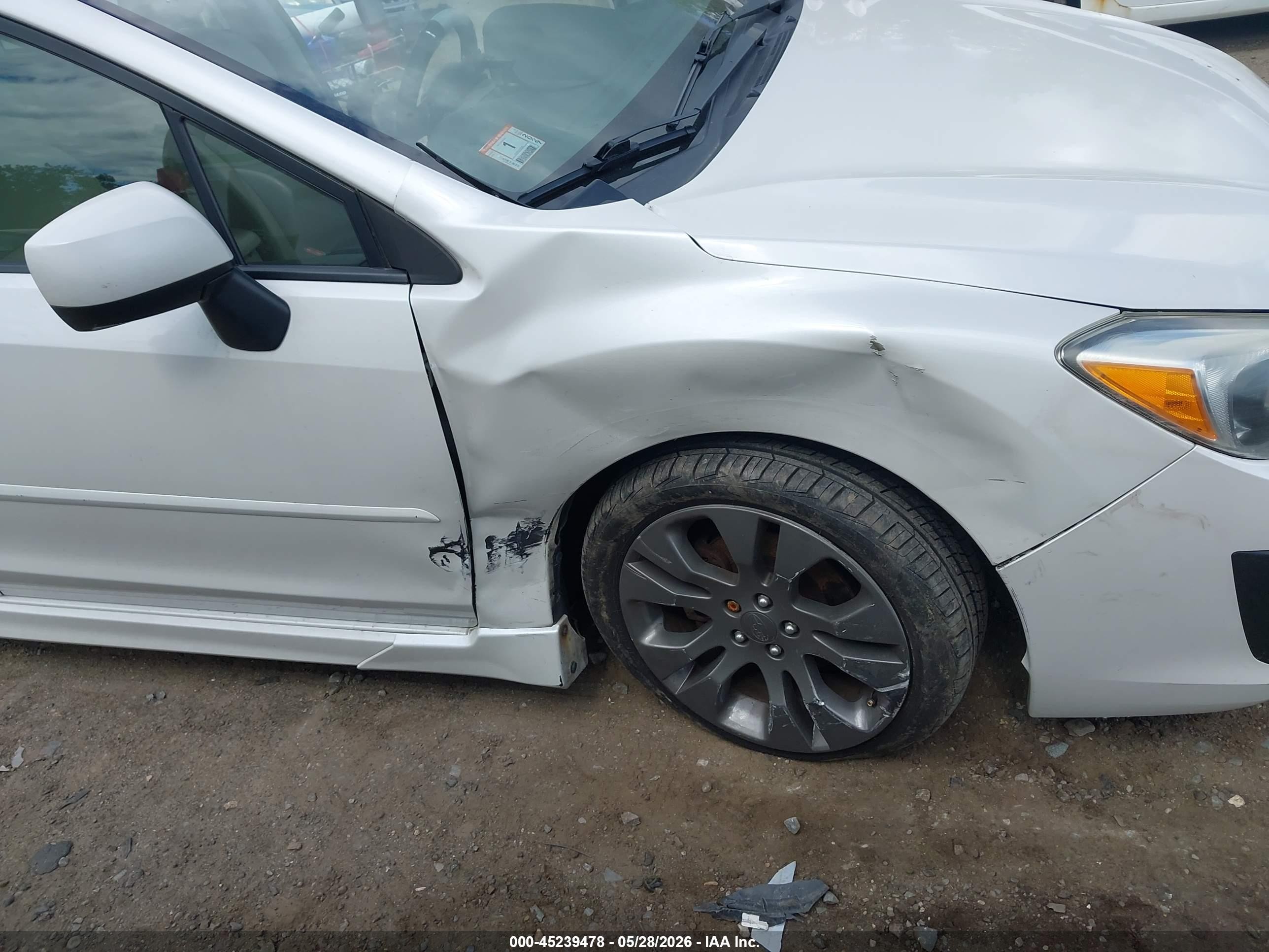 2013 Subaru Impreza 2.0i Sport Limited White vin: JF1GPAS65D2822990