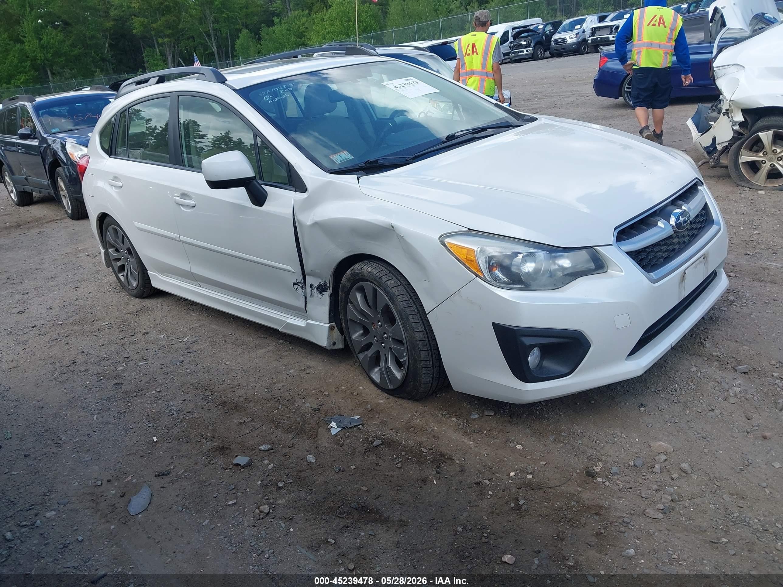 2013 Subaru Impreza 2.0i Sport Limited White vin: JF1GPAS65D2822990
