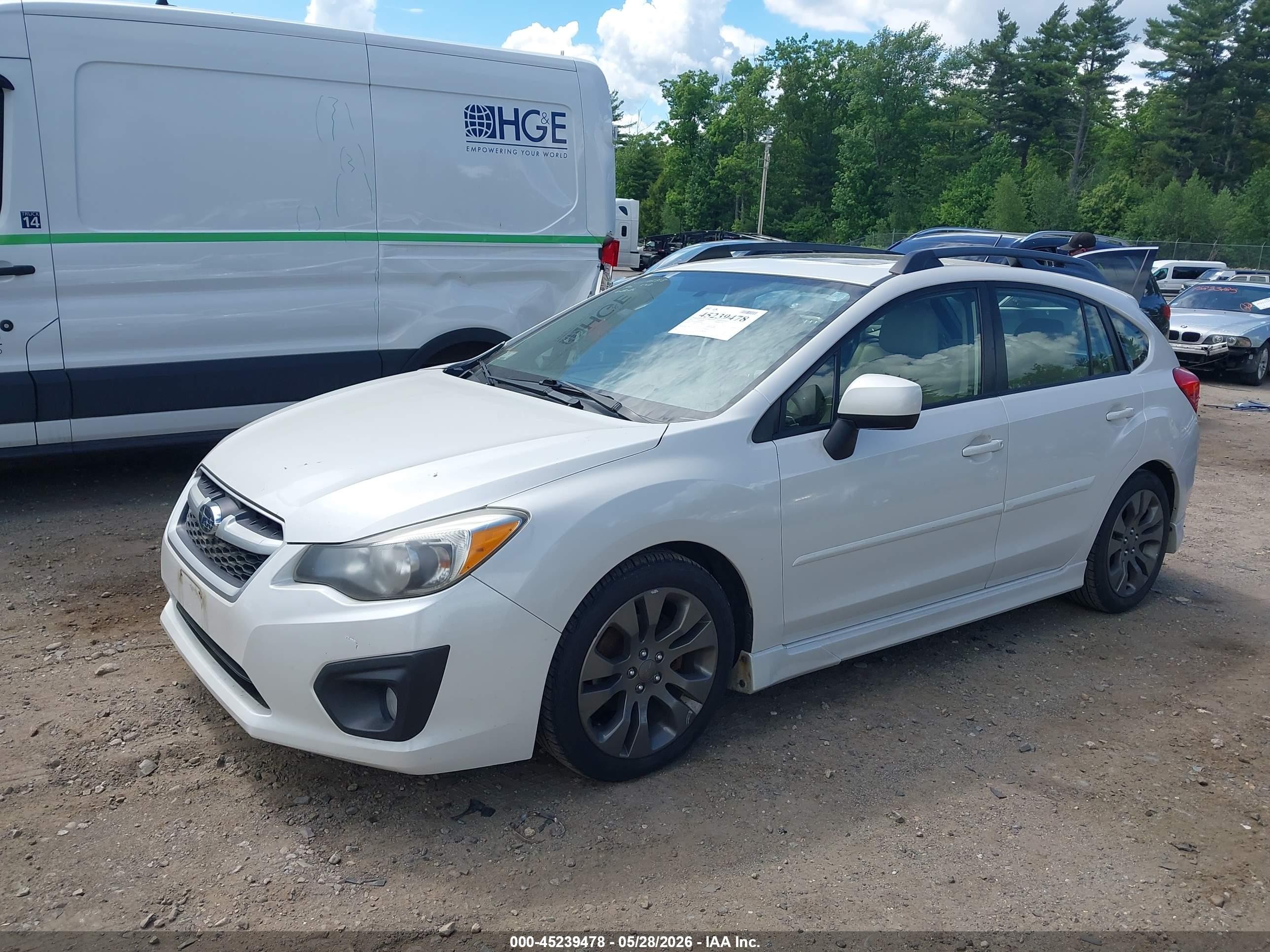 2013 Subaru Impreza 2.0i Sport Limited White vin: JF1GPAS65D2822990