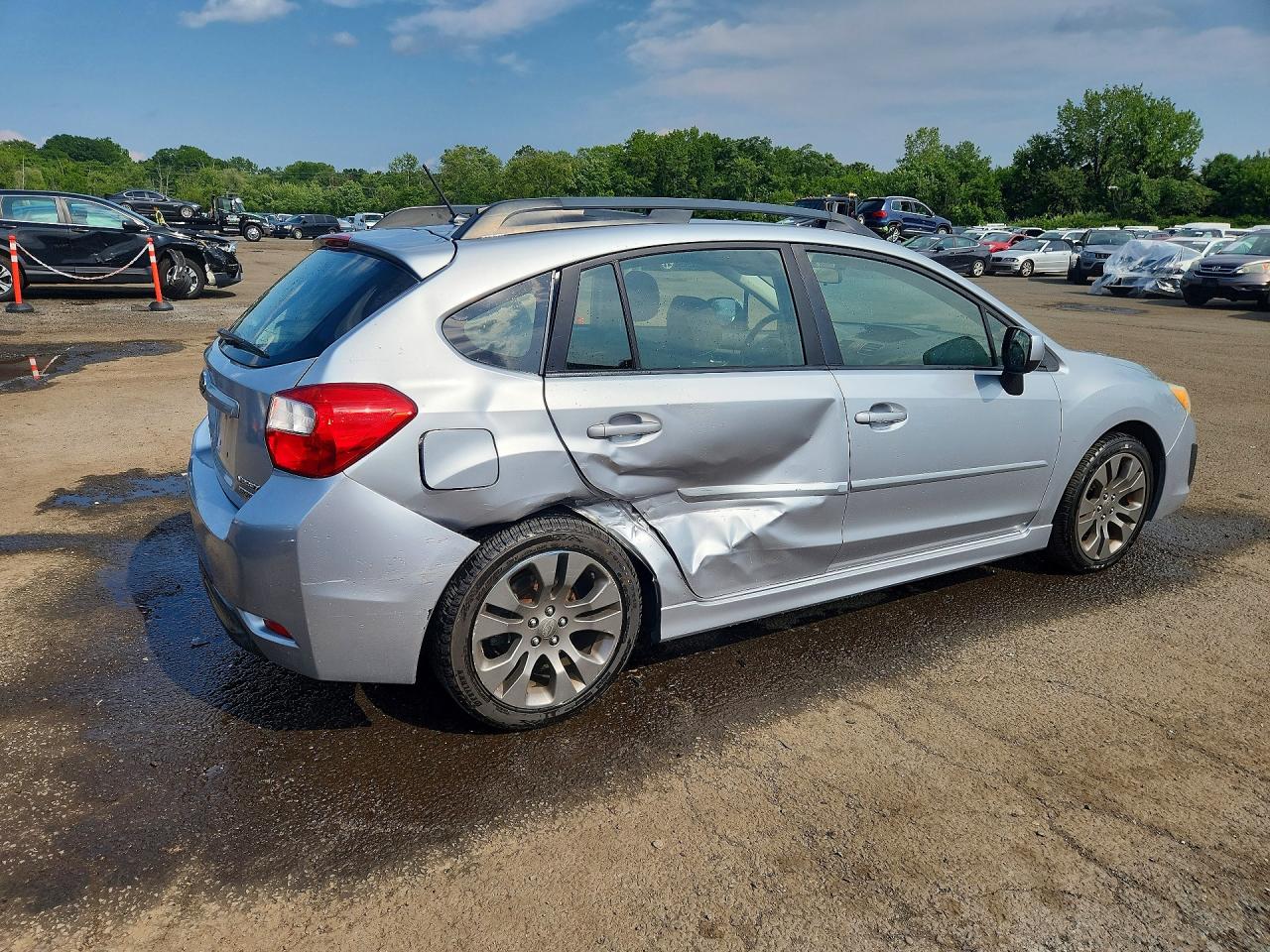 2013 Subaru Impreza Sport Limited Silver vin: JF1GPAS65D2866892