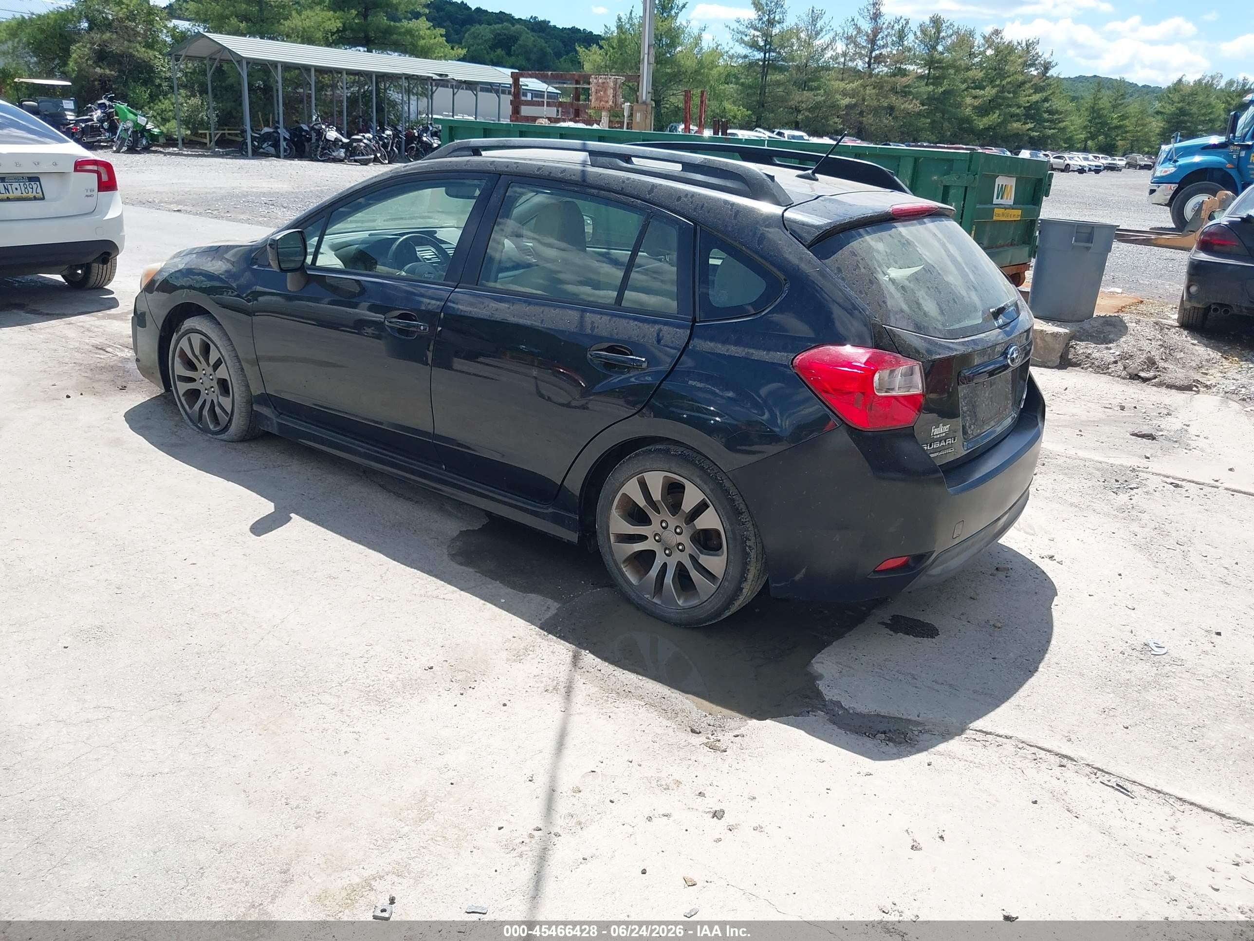 2014 Subaru Impreza 2.0i Sport Limited Black vin: JF1GPAS66E8210733