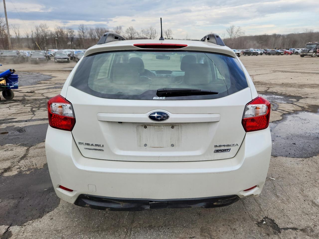 2014 Subaru Impreza Sport Limited White vin: JF1GPAS66E8309066