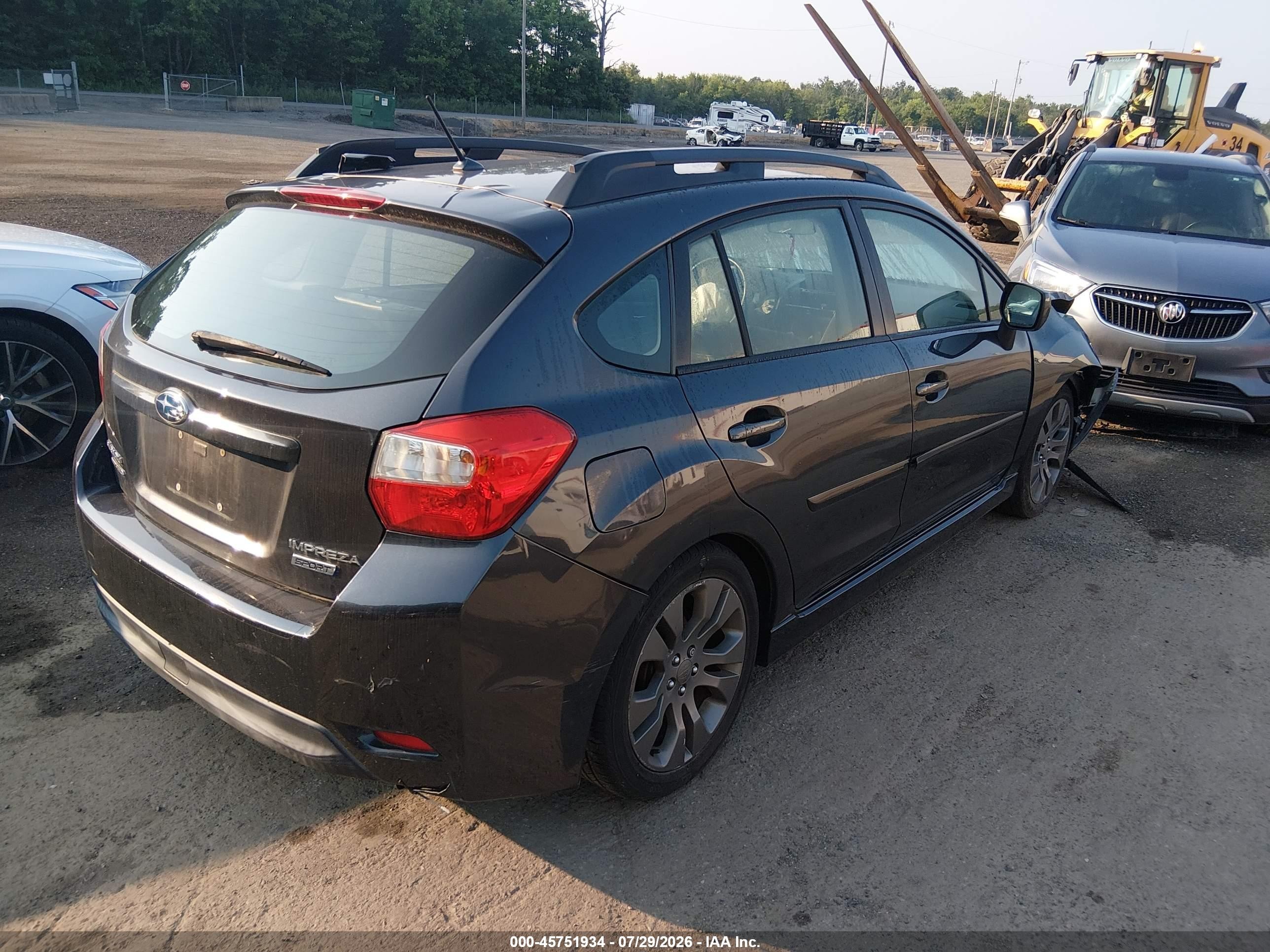 2012 Subaru Impreza 2.0i Sport Limited Black vin: JF1GPAS67CH221477