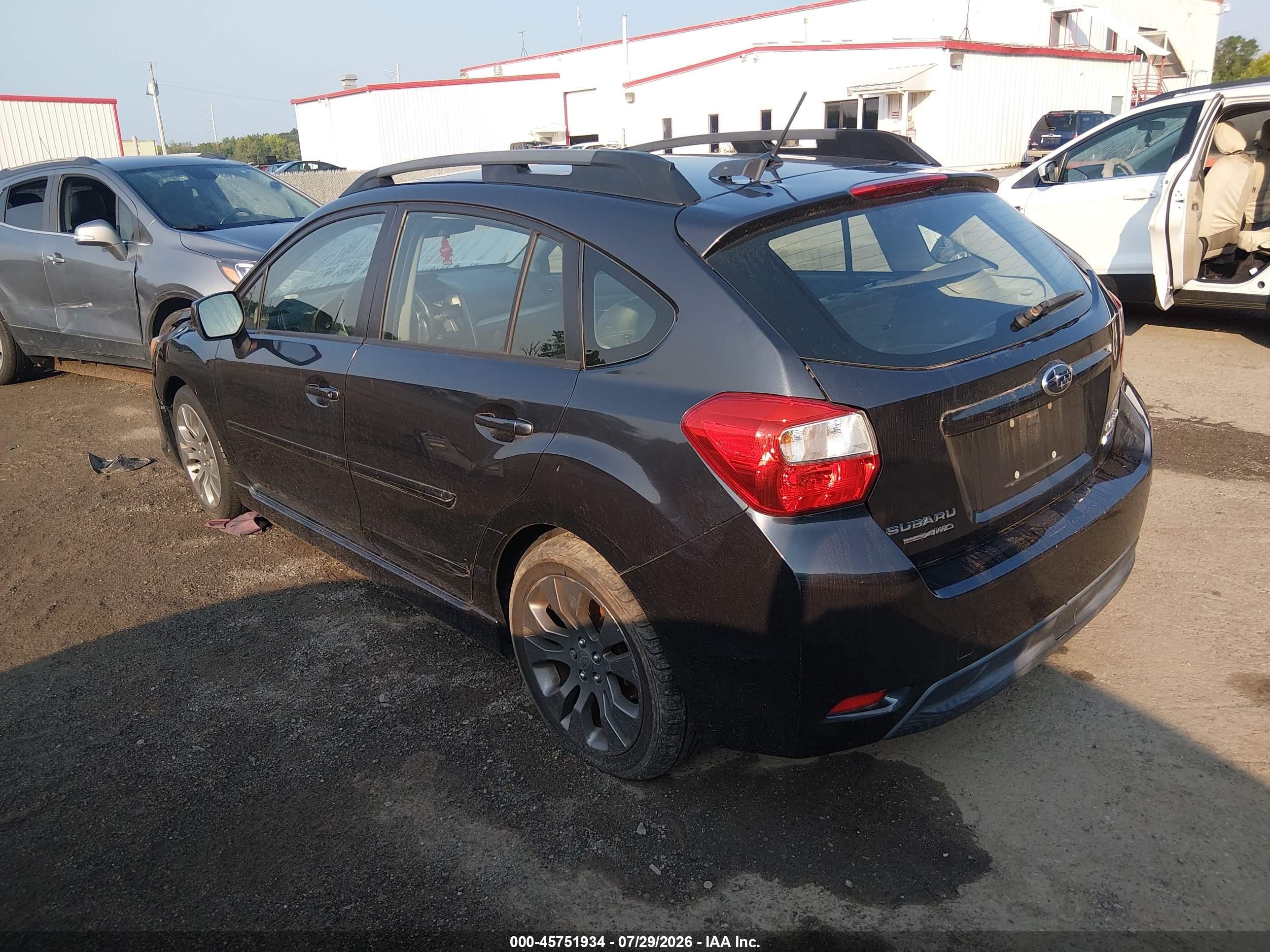 2012 Subaru Impreza 2.0i Sport Limited Black vin: JF1GPAS67CH221477