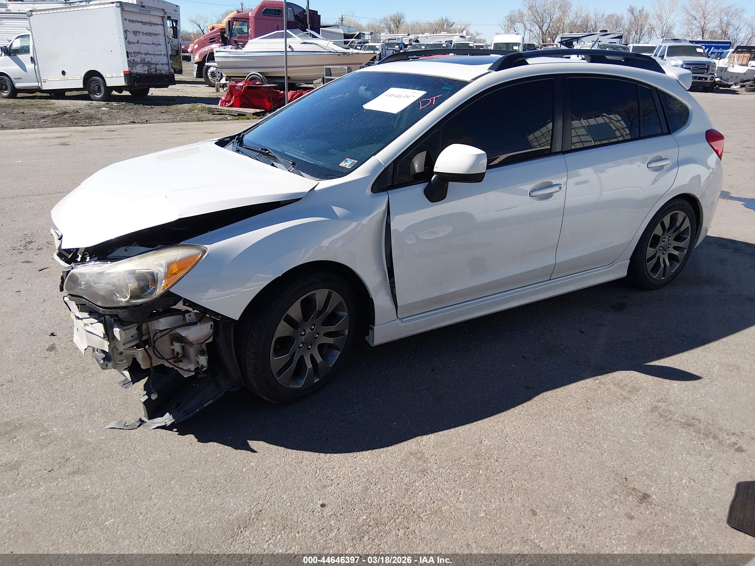 2014 Subaru Impreza 2.0i Sport Limited White vin: JF1GPAS67E8320738