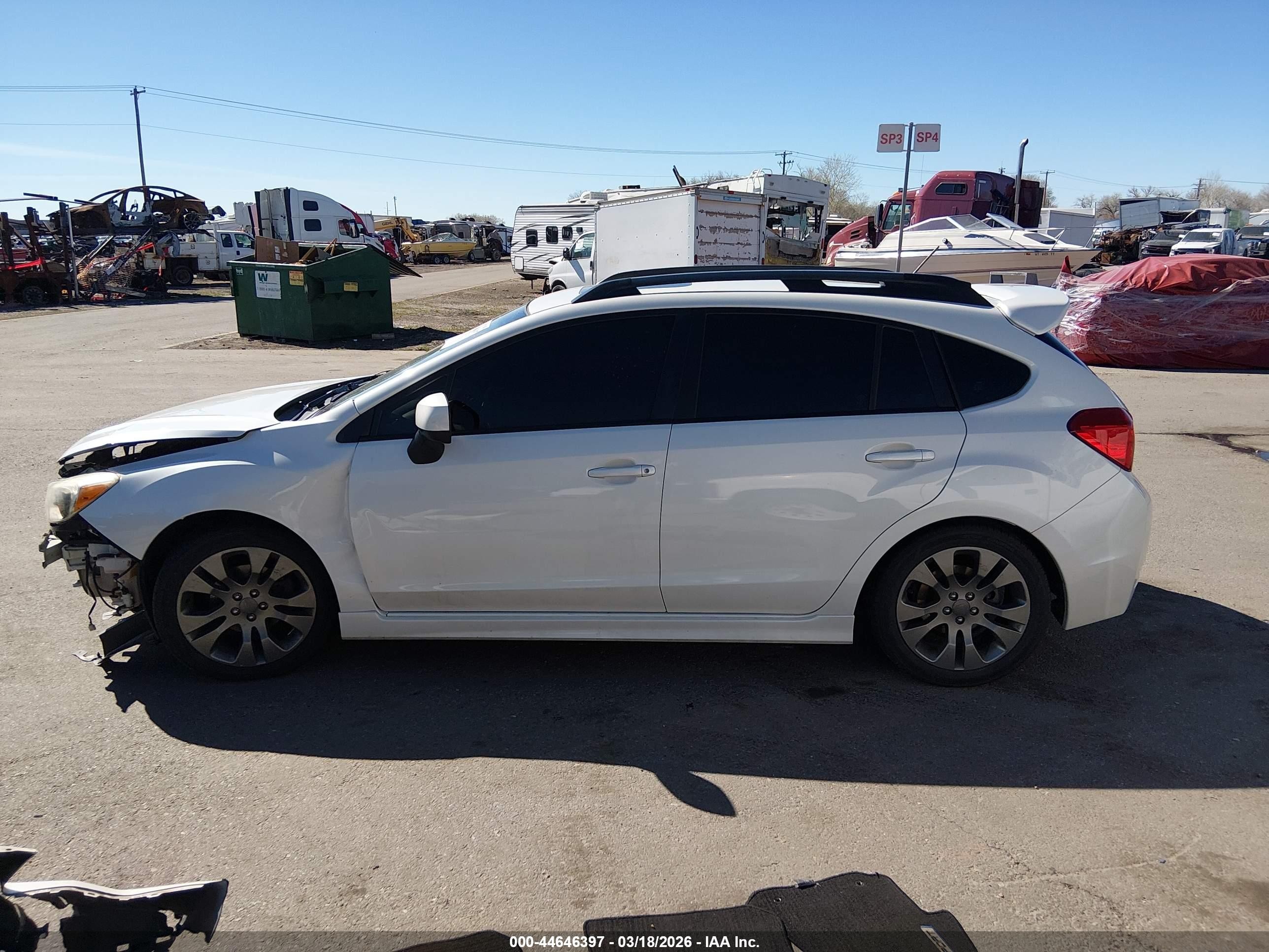 2014 Subaru Impreza 2.0i Sport Limited White vin: JF1GPAS67E8320738