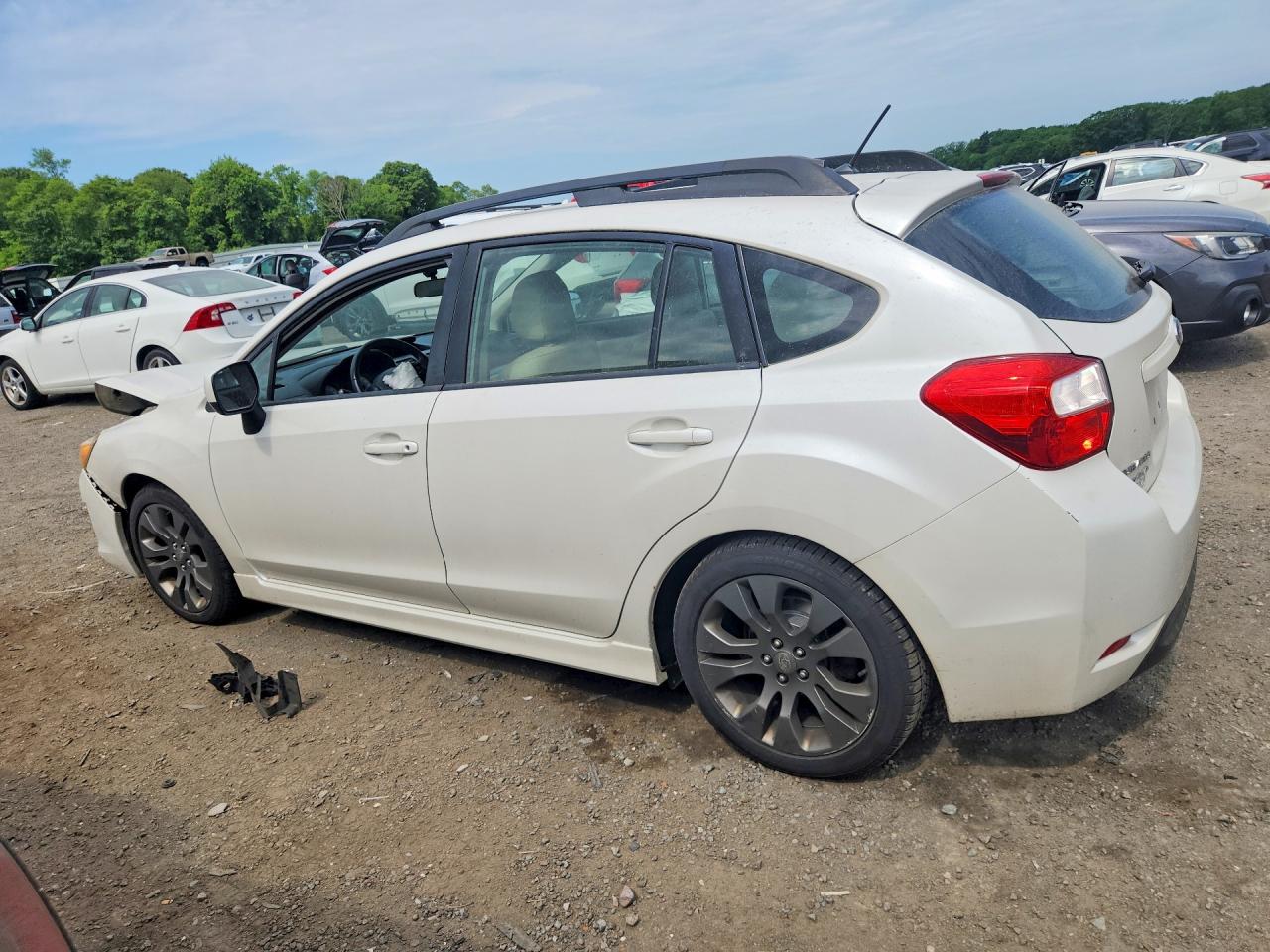 2012 Subaru Impreza Sport Limited White vin: JF1GPAS68CH215140