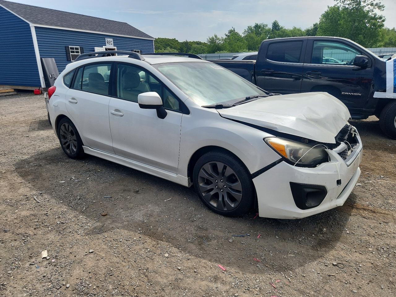2012 Subaru Impreza Sport Limited White vin: JF1GPAS68CH215140