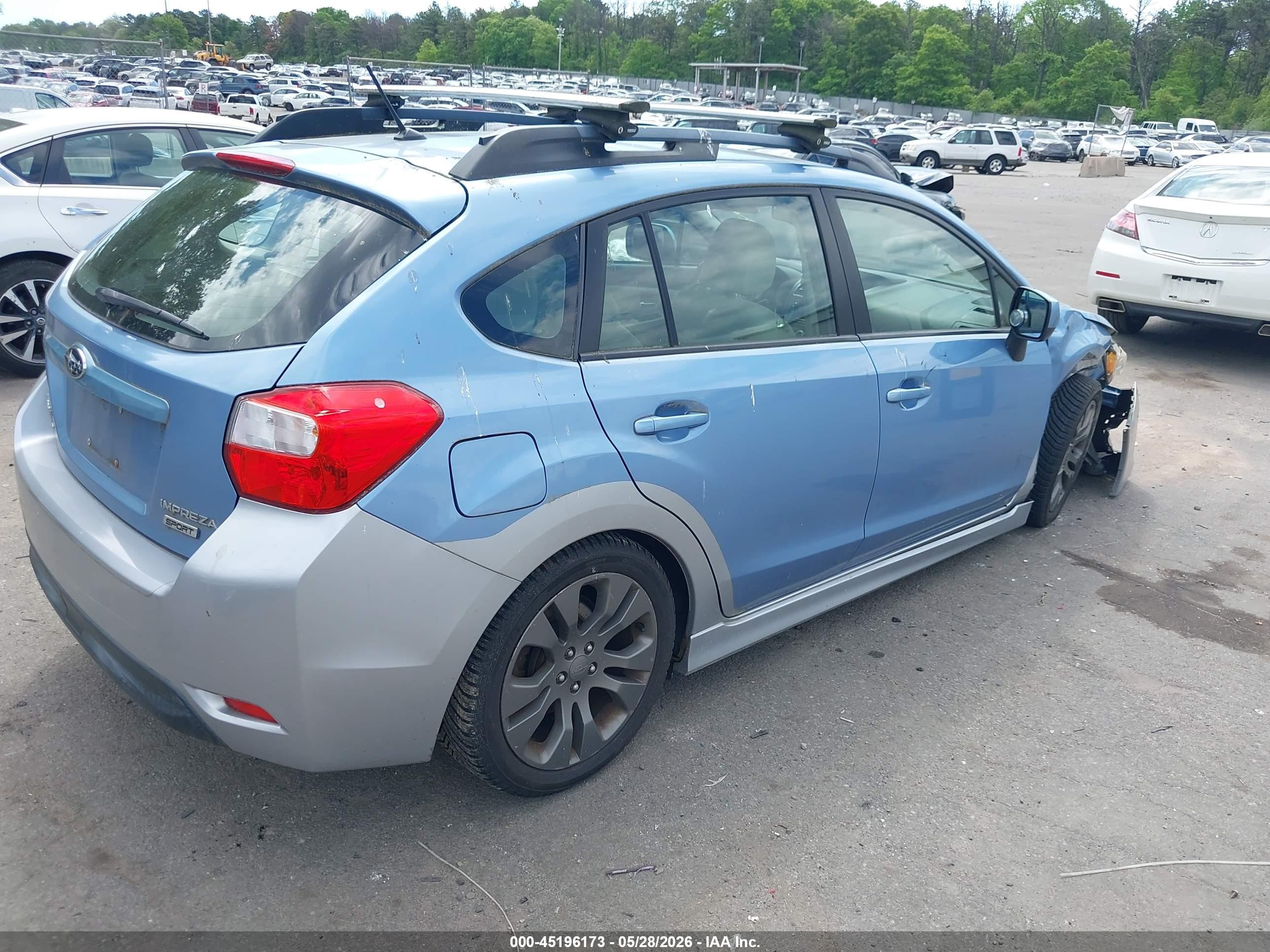2012 Subaru Impreza 2.0i Sport Limited Синий vin: JF1GPAS69CH213672