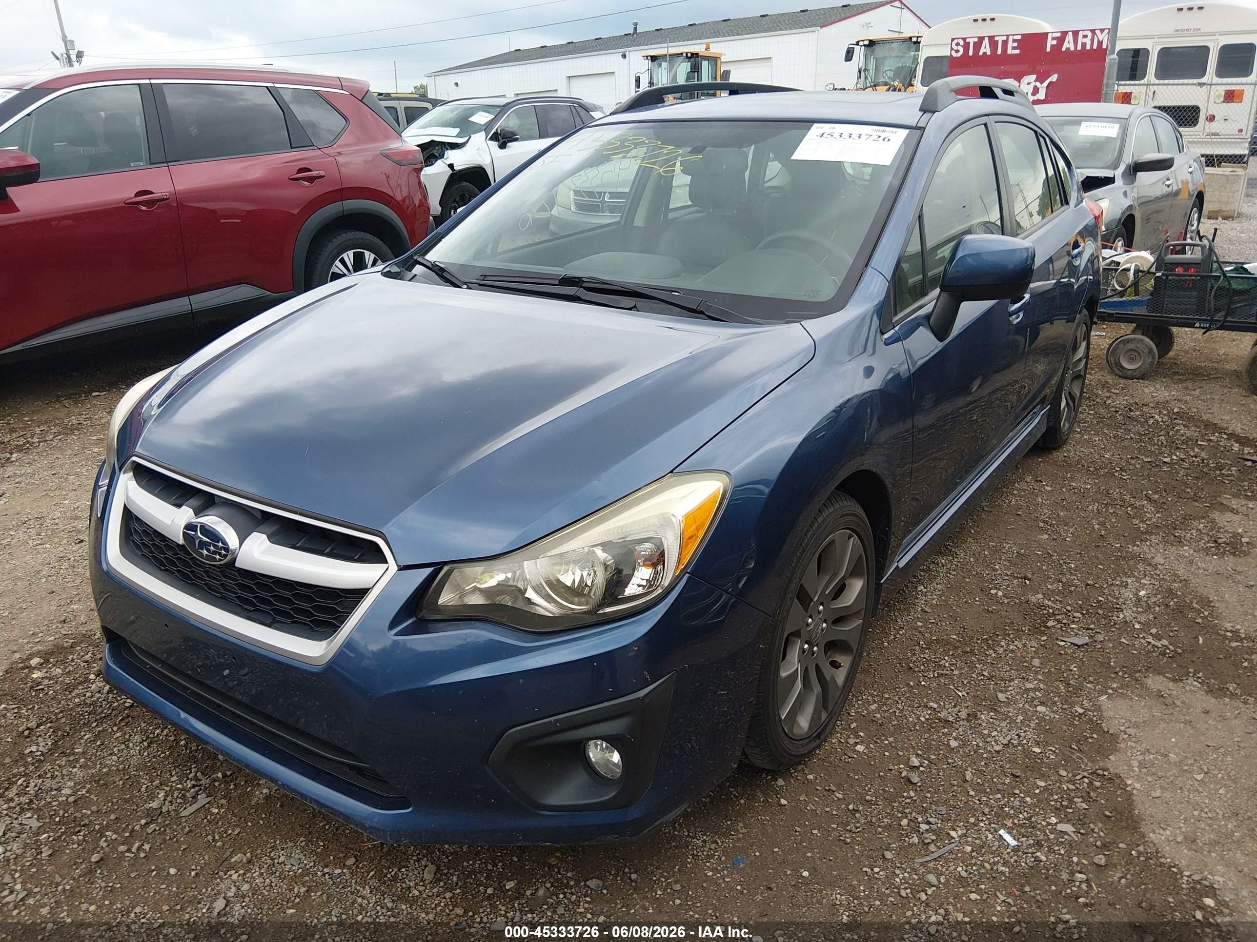2012 Subaru Impreza 2.0i Sport Limited Blue vin: JF1GPAS69CH232495