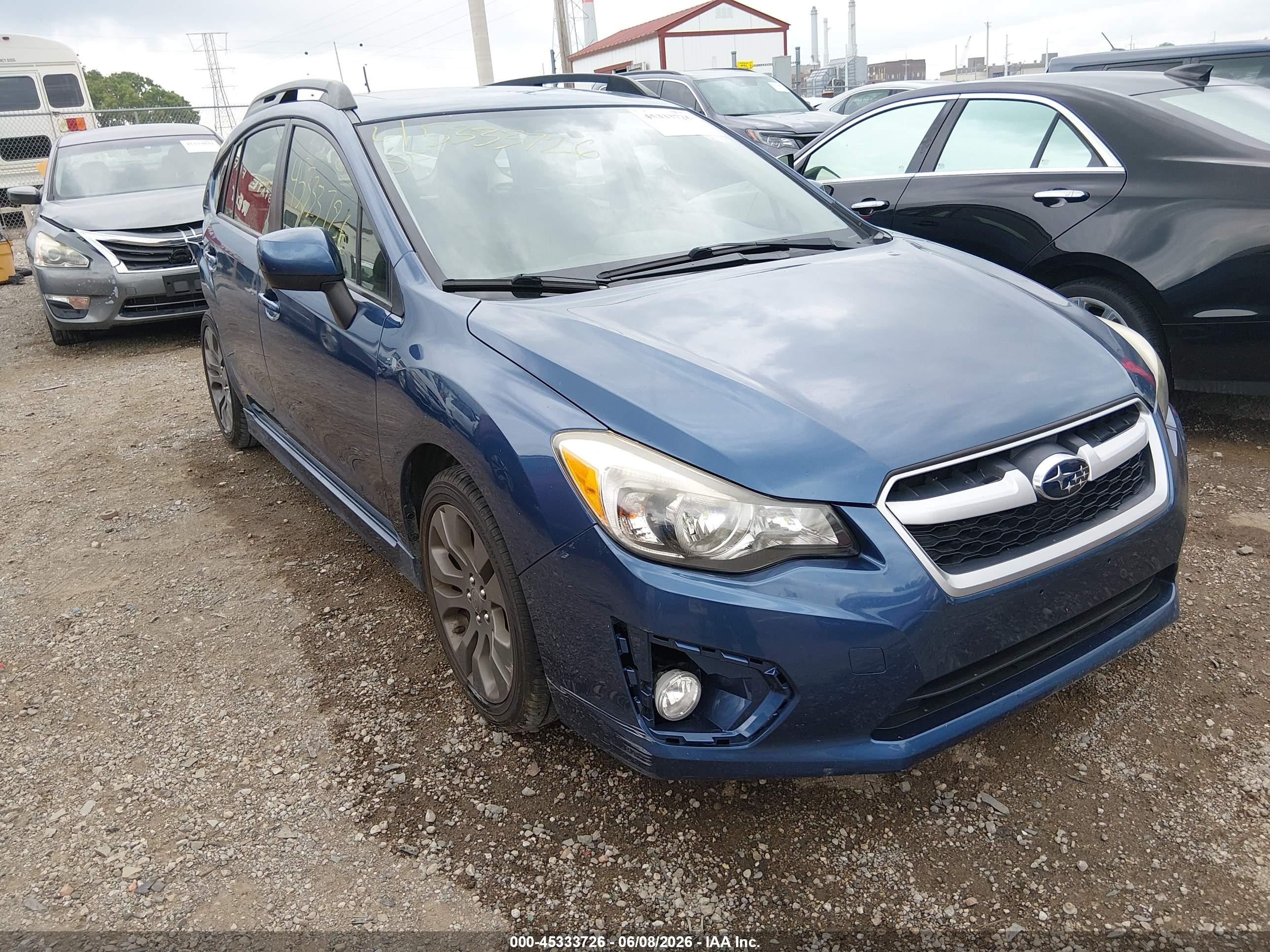 2012 Subaru Impreza 2.0i Sport Limited Синий vin: JF1GPAS69CH232495