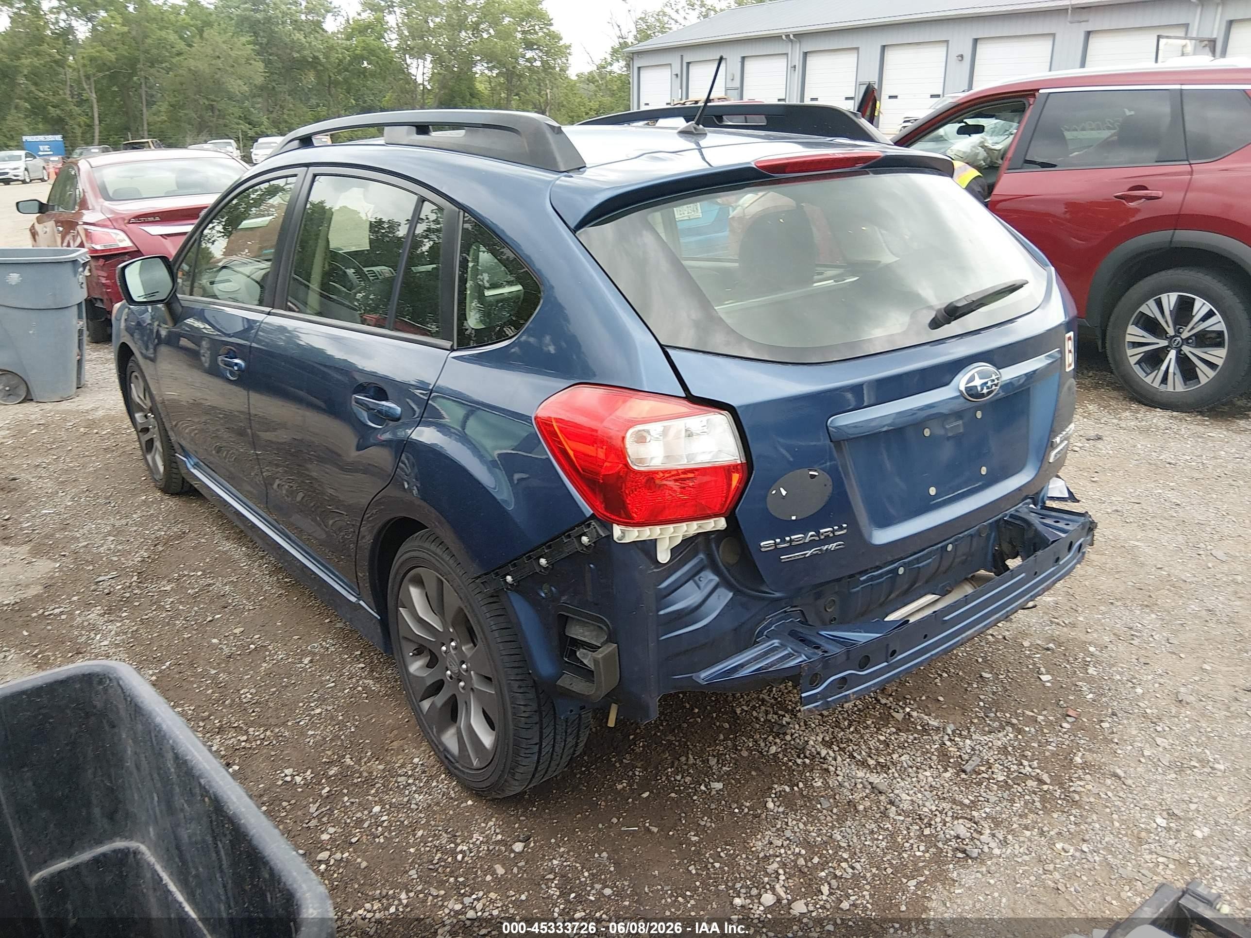 2012 Subaru Impreza 2.0i Sport Limited Blue vin: JF1GPAS69CH232495