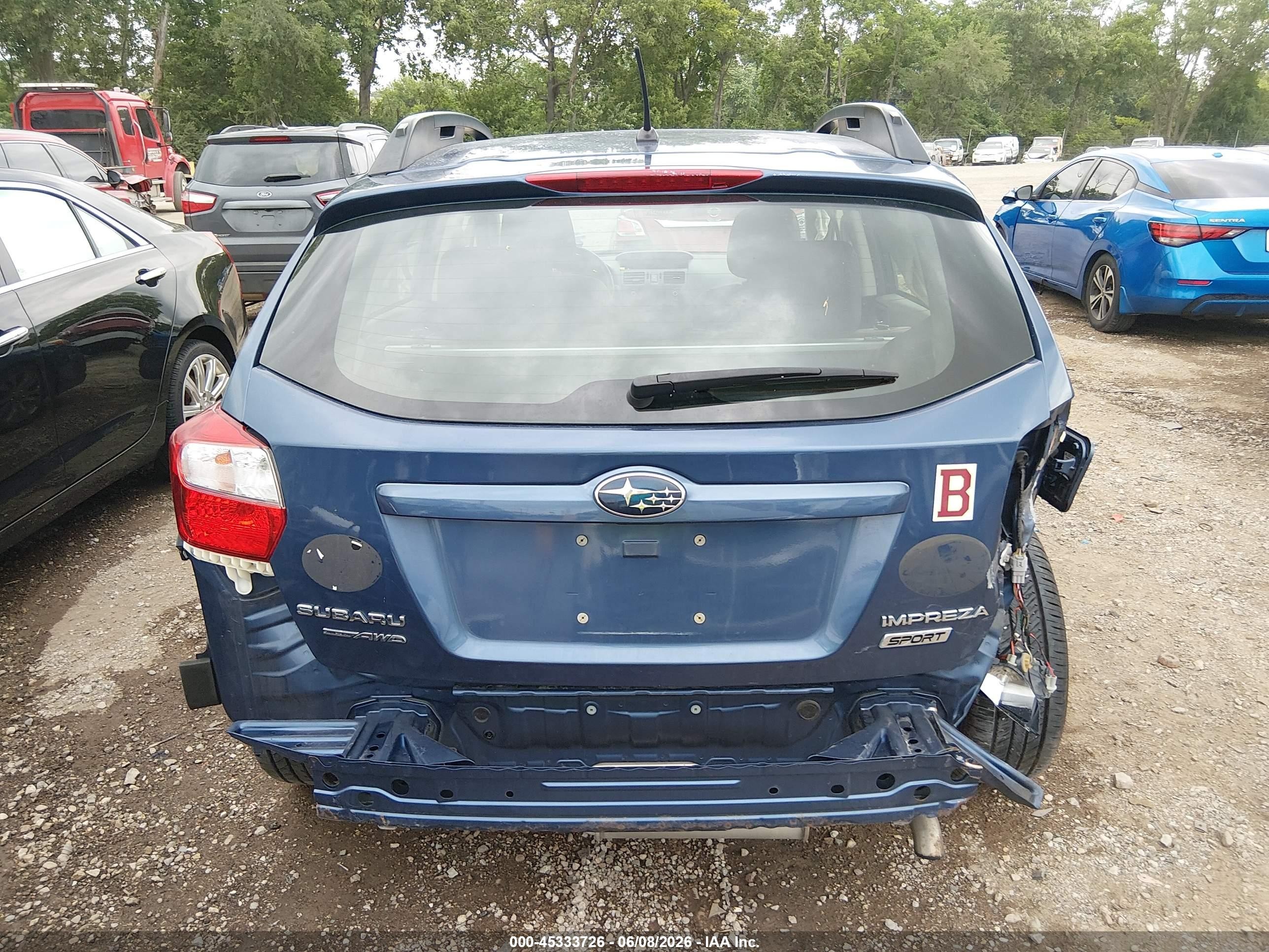 2012 Subaru Impreza 2.0i Sport Limited Blue vin: JF1GPAS69CH232495