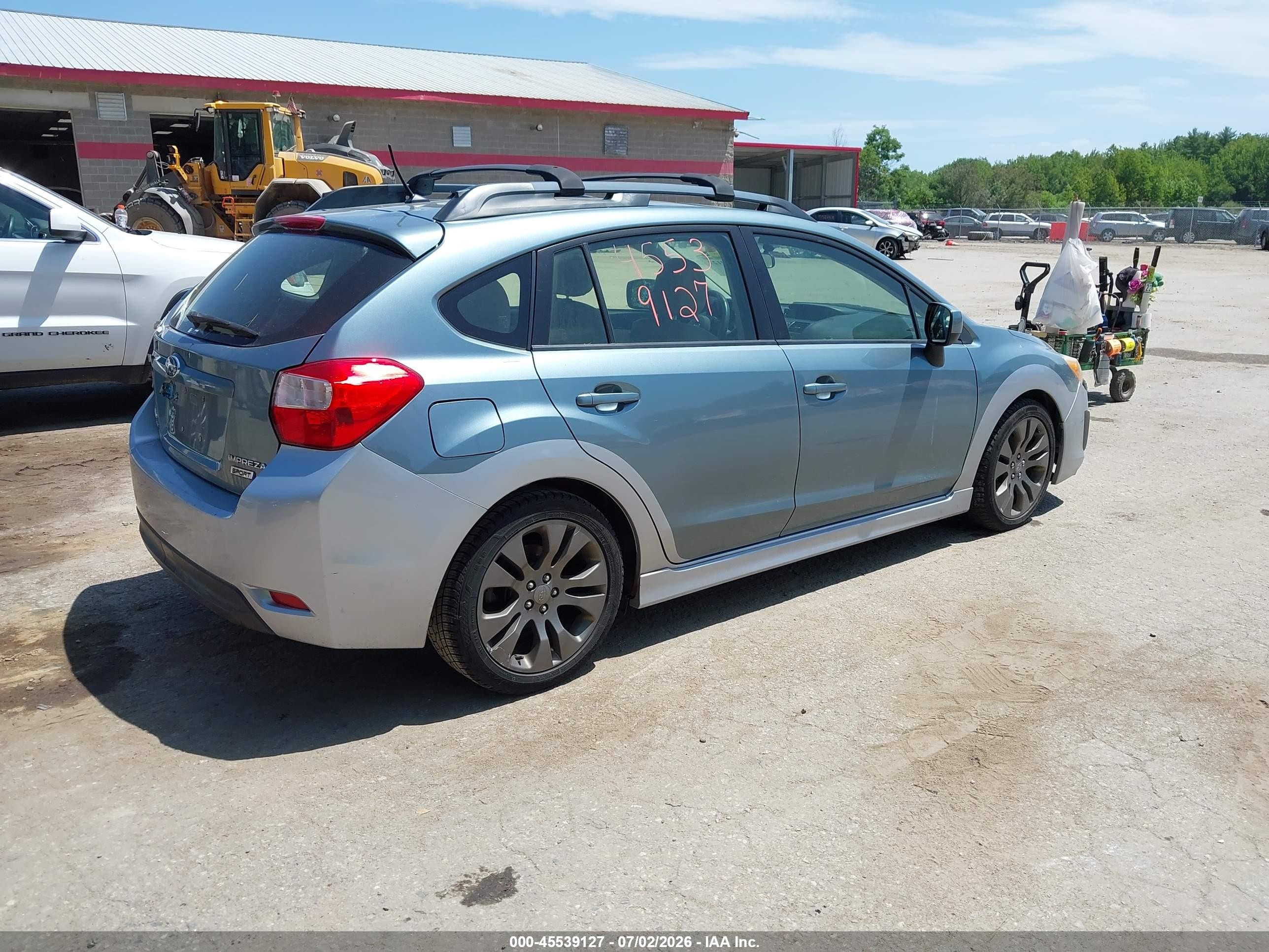 2012 Subaru Impreza 2.0i Sport Limited Blue vin: JF1GPAS69CH236854