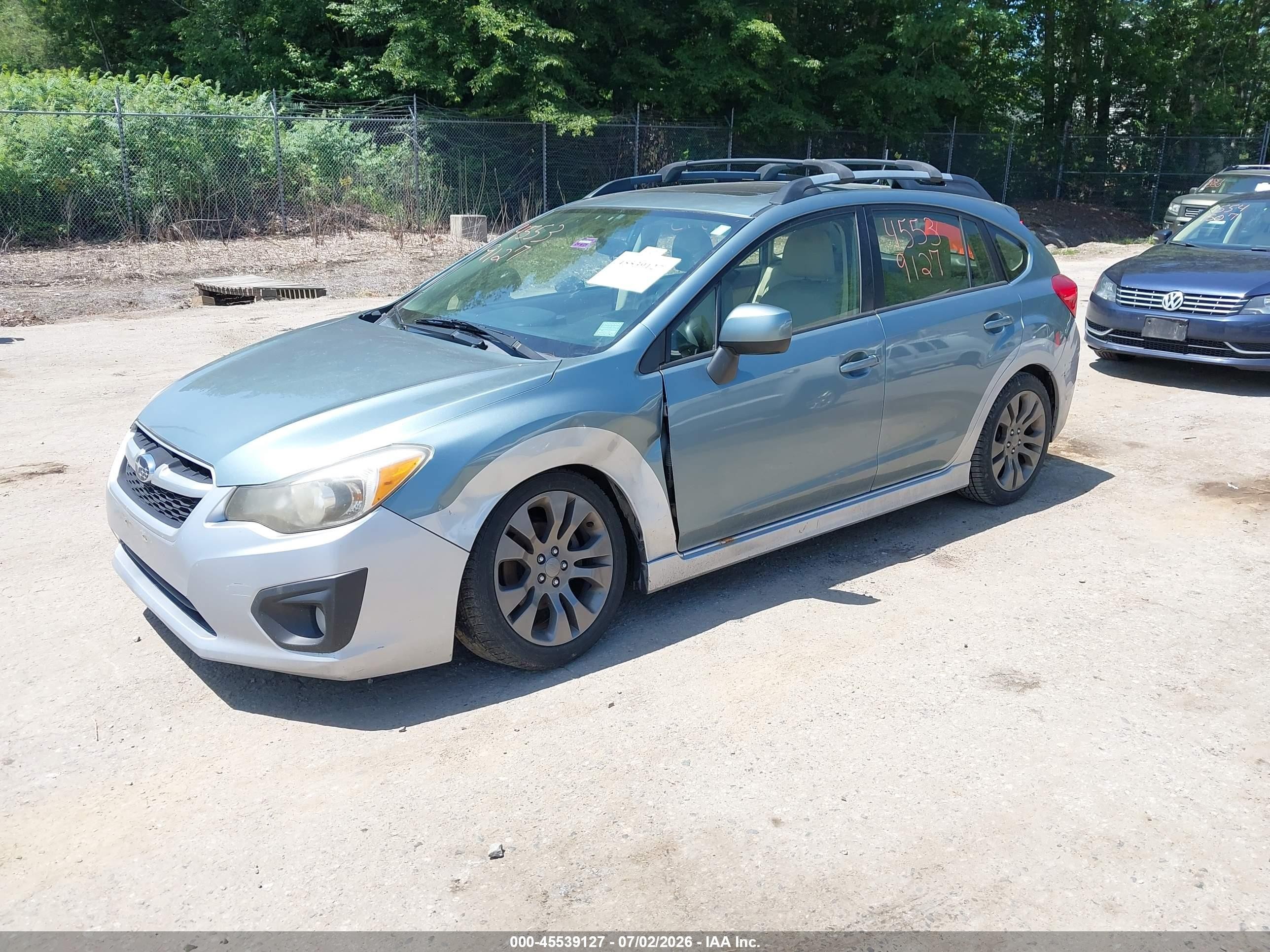 2012 Subaru Impreza 2.0i Sport Limited Blue vin: JF1GPAS69CH236854