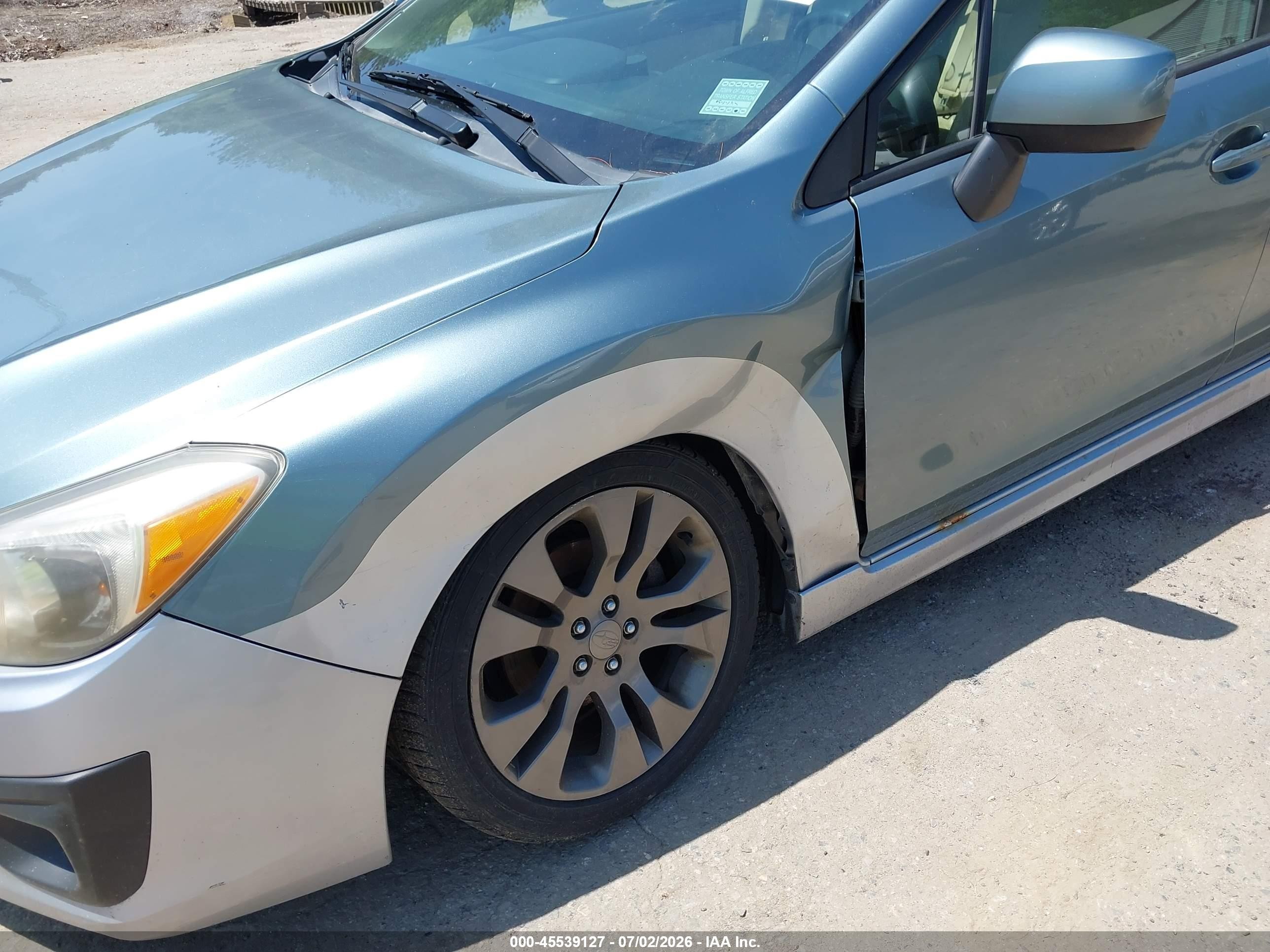 2012 Subaru Impreza 2.0i Sport Limited Blue vin: JF1GPAS69CH236854