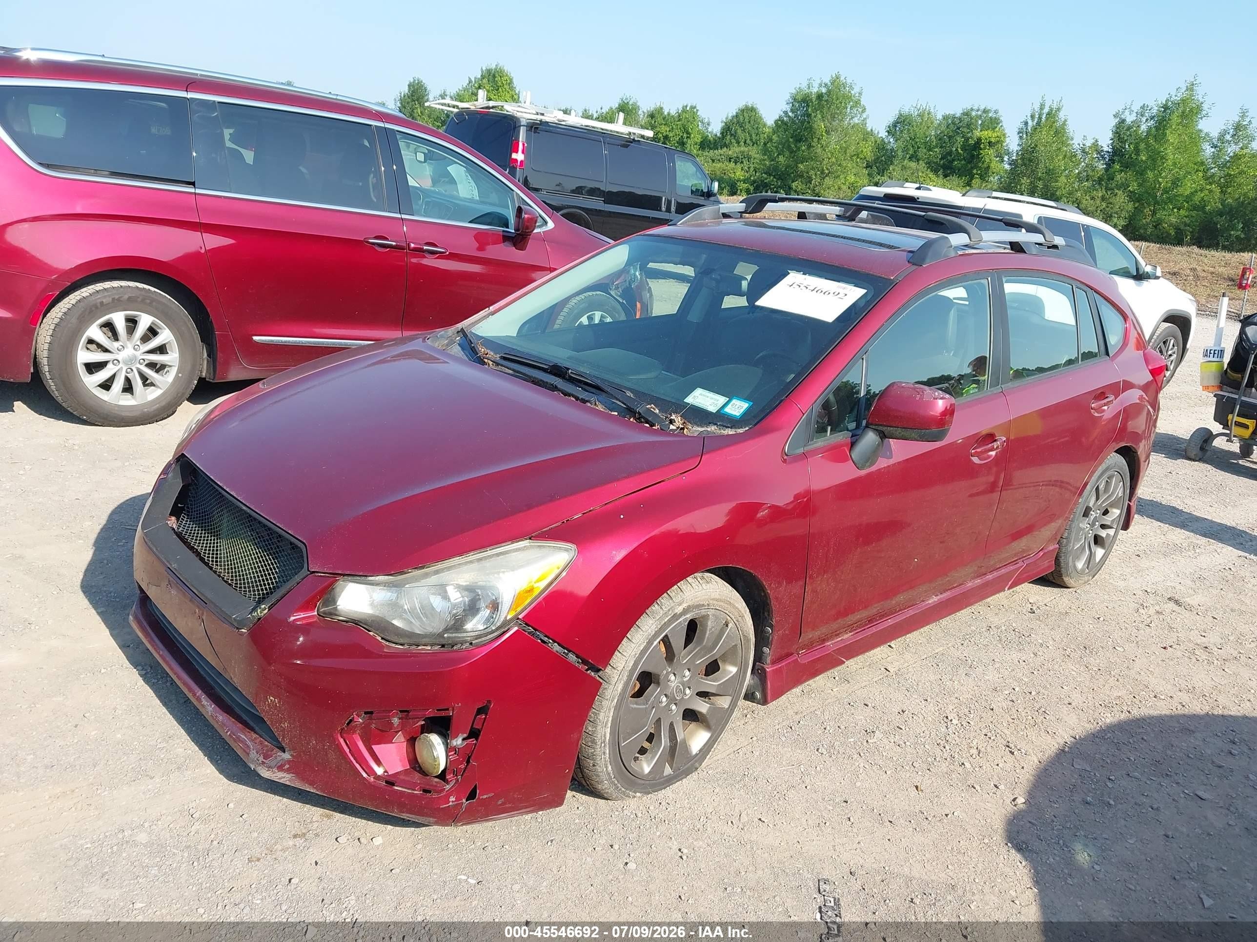 2012 Subaru Impreza 2.0i Sport Limited Red vin: JF1GPAS6XCH203247