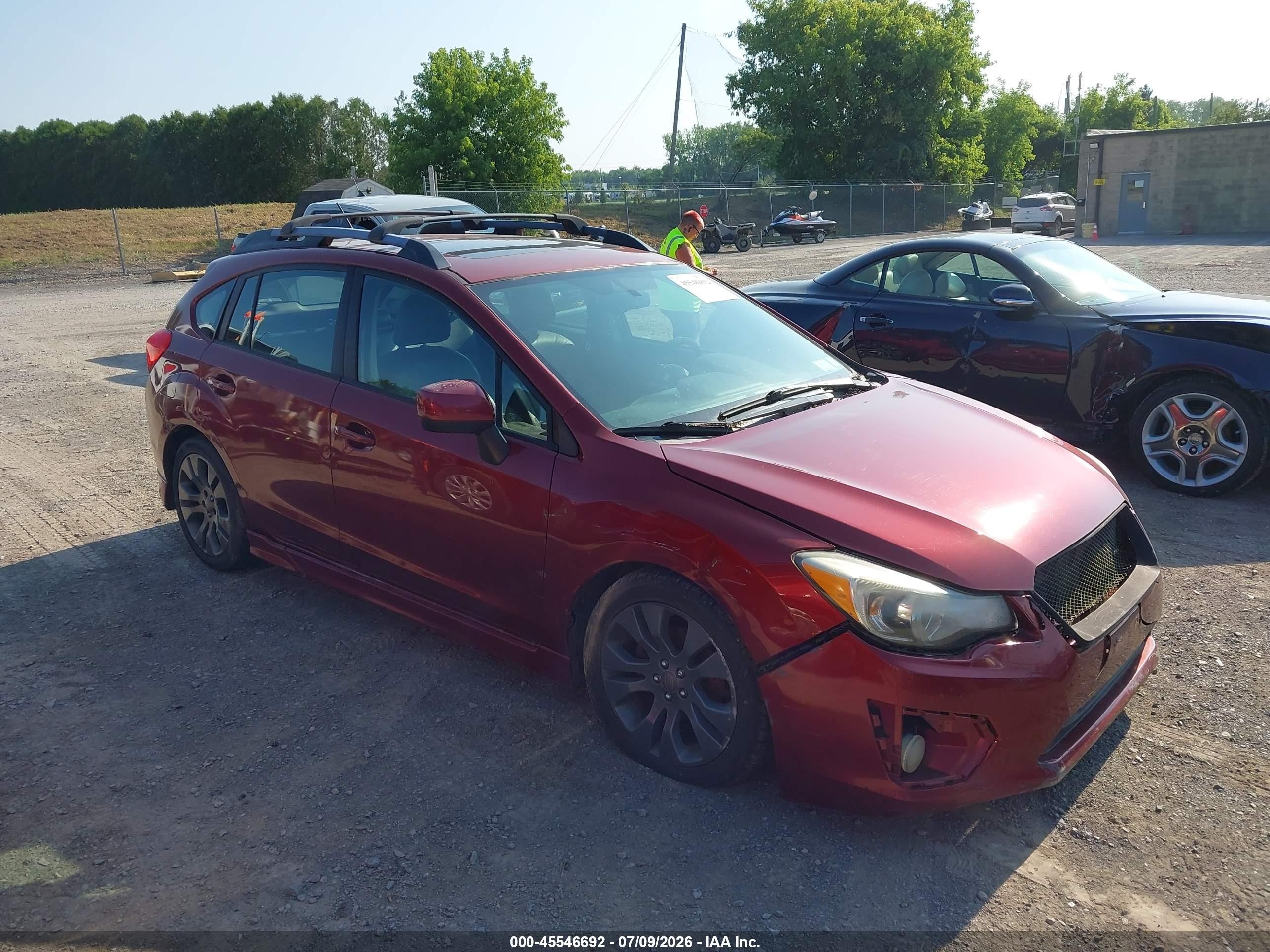 2012 Subaru Impreza 2.0i Sport Limited Красный vin: JF1GPAS6XCH203247